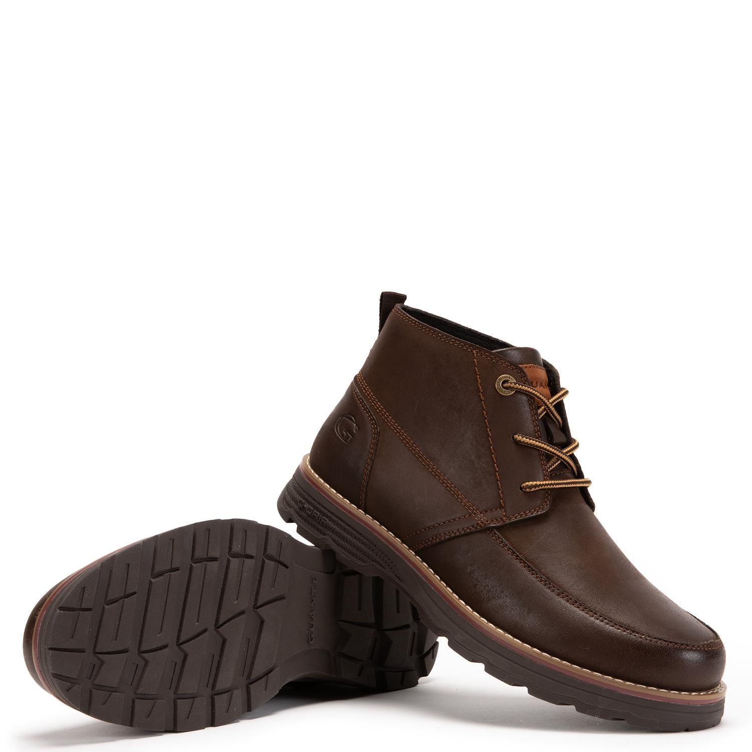 Botin de cuero hombre Guante chocolate Rodeo-2