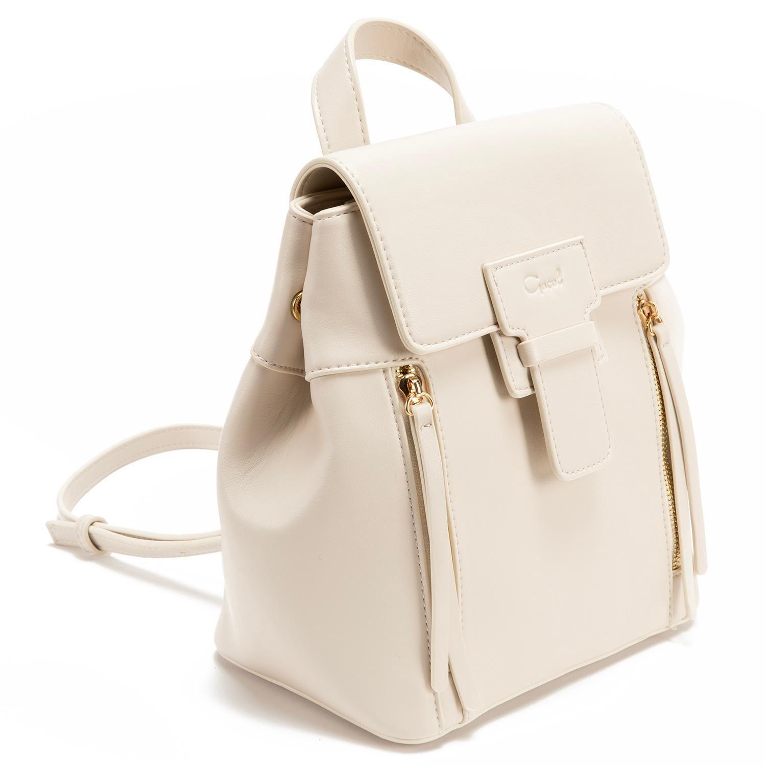 Mochila  Pequeña  Gacel  Off White  Car3108-2