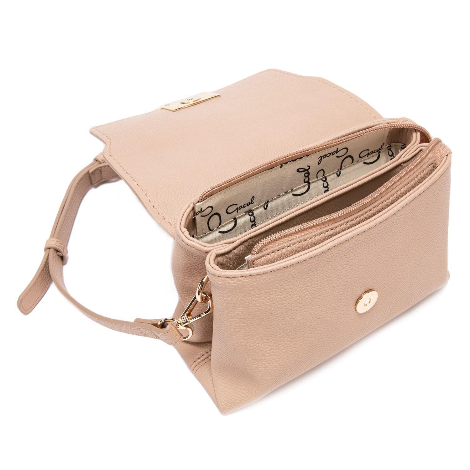 Cartera  Bandolera Pequeña  Gacel  Camel  Car2856-3