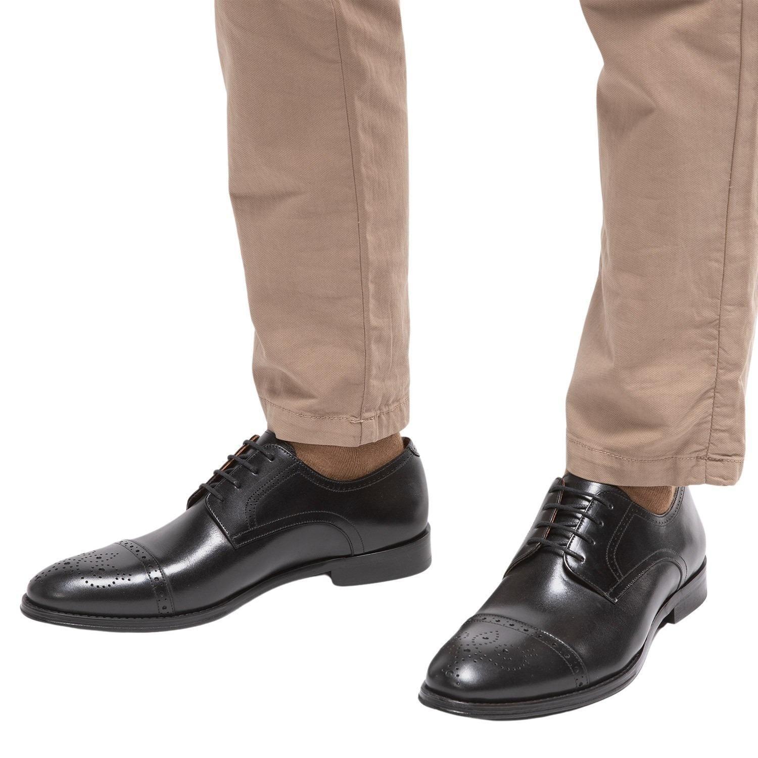 Zapato de cuero hombre Guante negro Suela-1