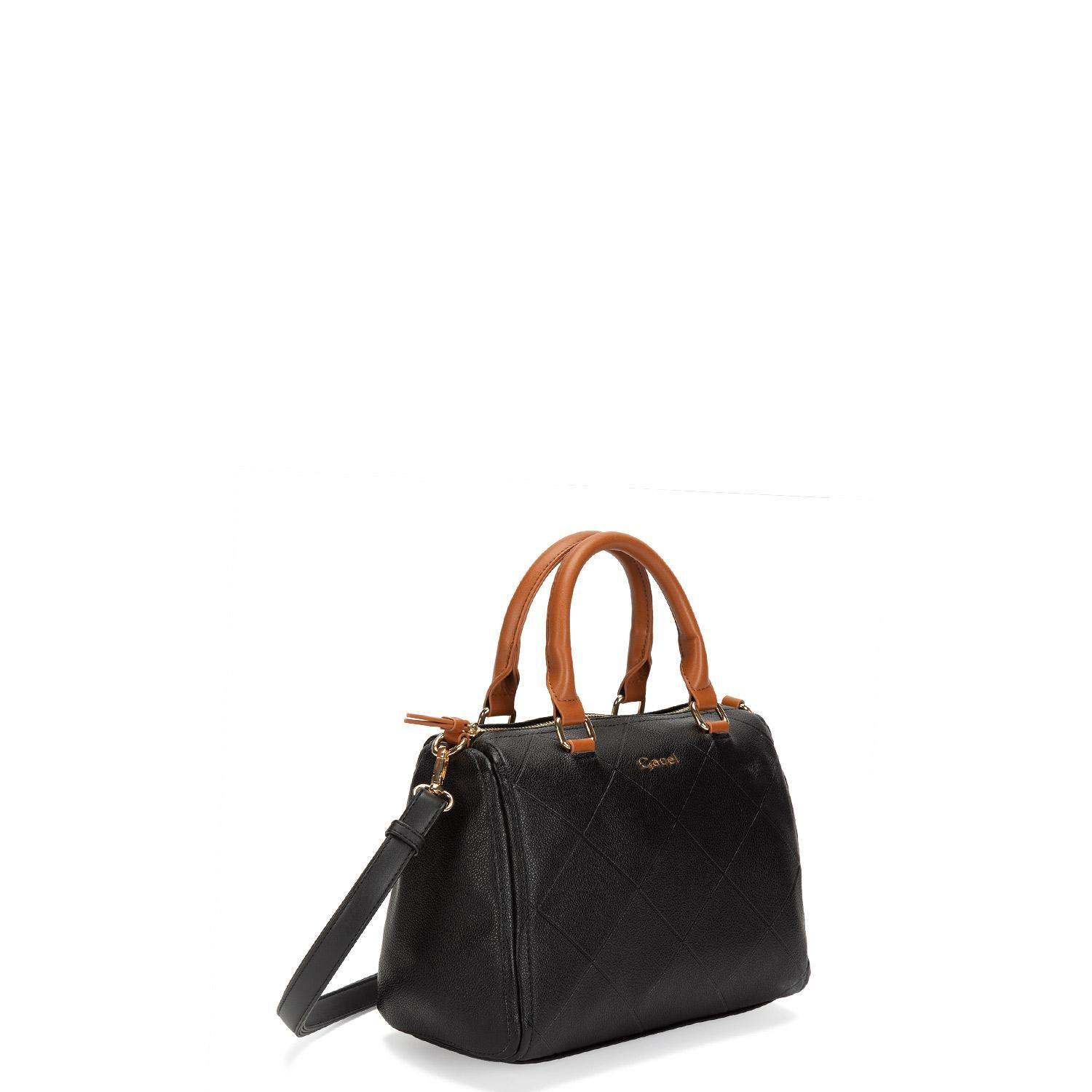 Cartera  Dos Asa Pe  Gacel  Negro  Car3186-2