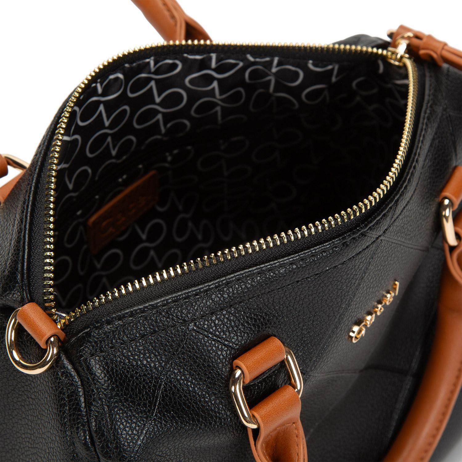 Cartera  Dos Asa Pe  Gacel  Negro  Car3186-4