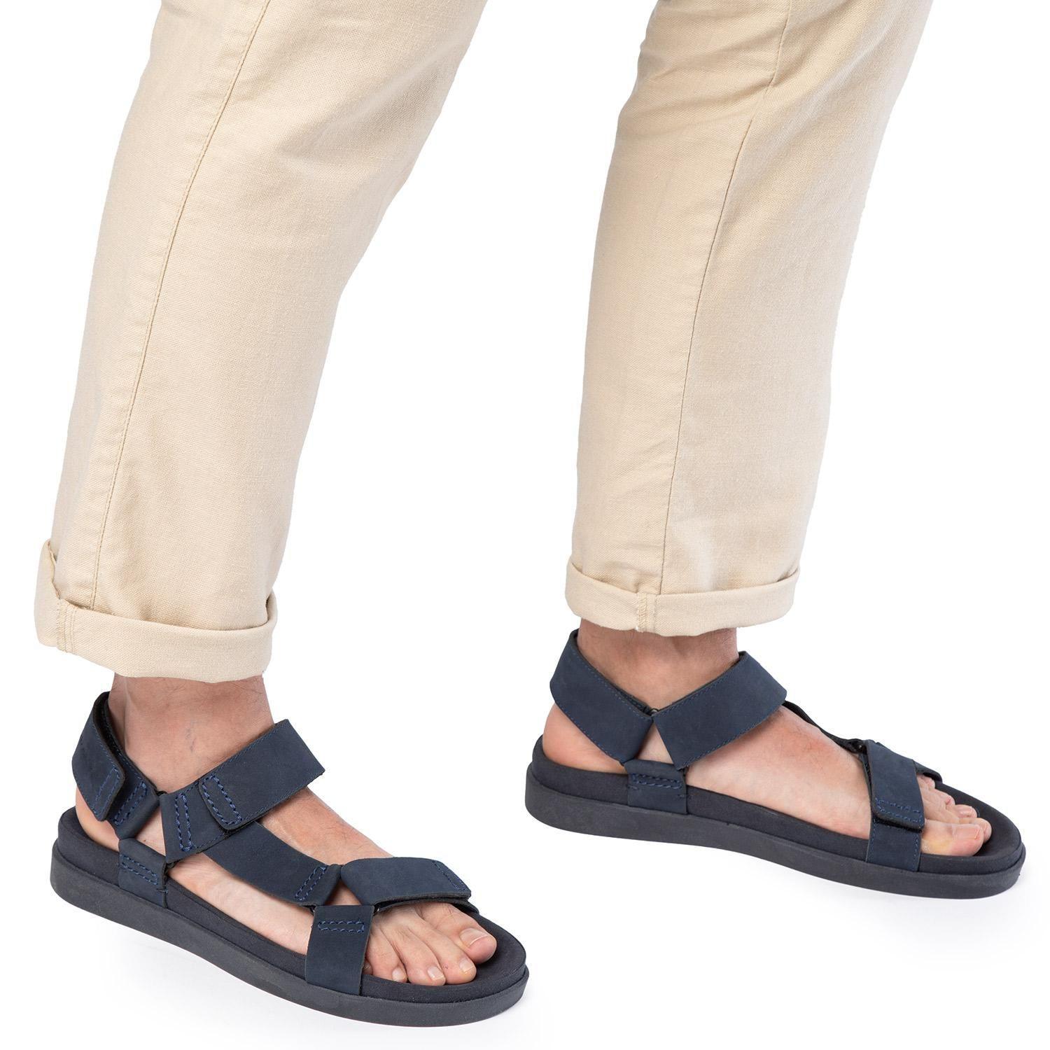 Sandalia Semi Abierta  Berna  Guante  Marino  0035492-1