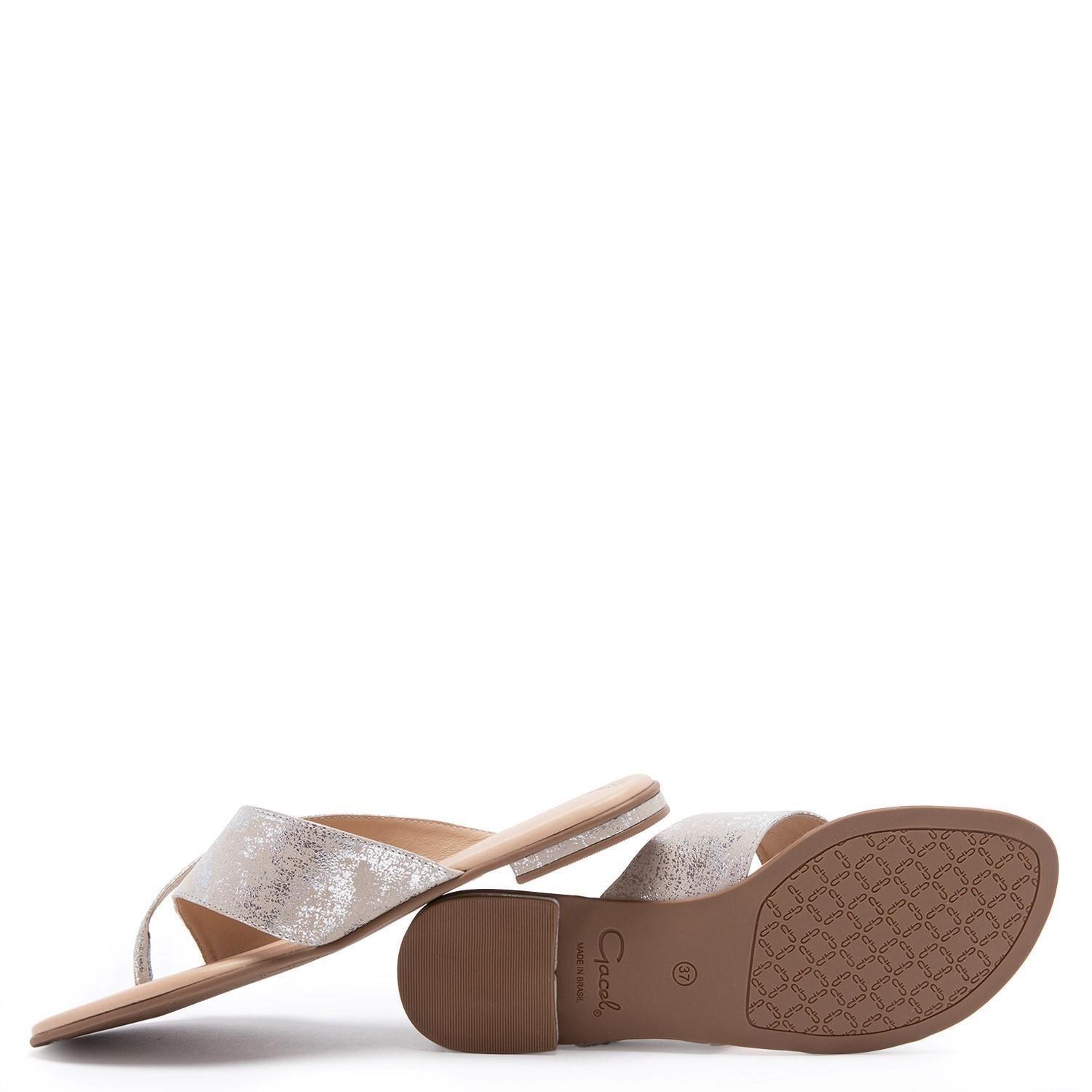 Sandalia  Sandy  Gacel  Plateado  0659095-2