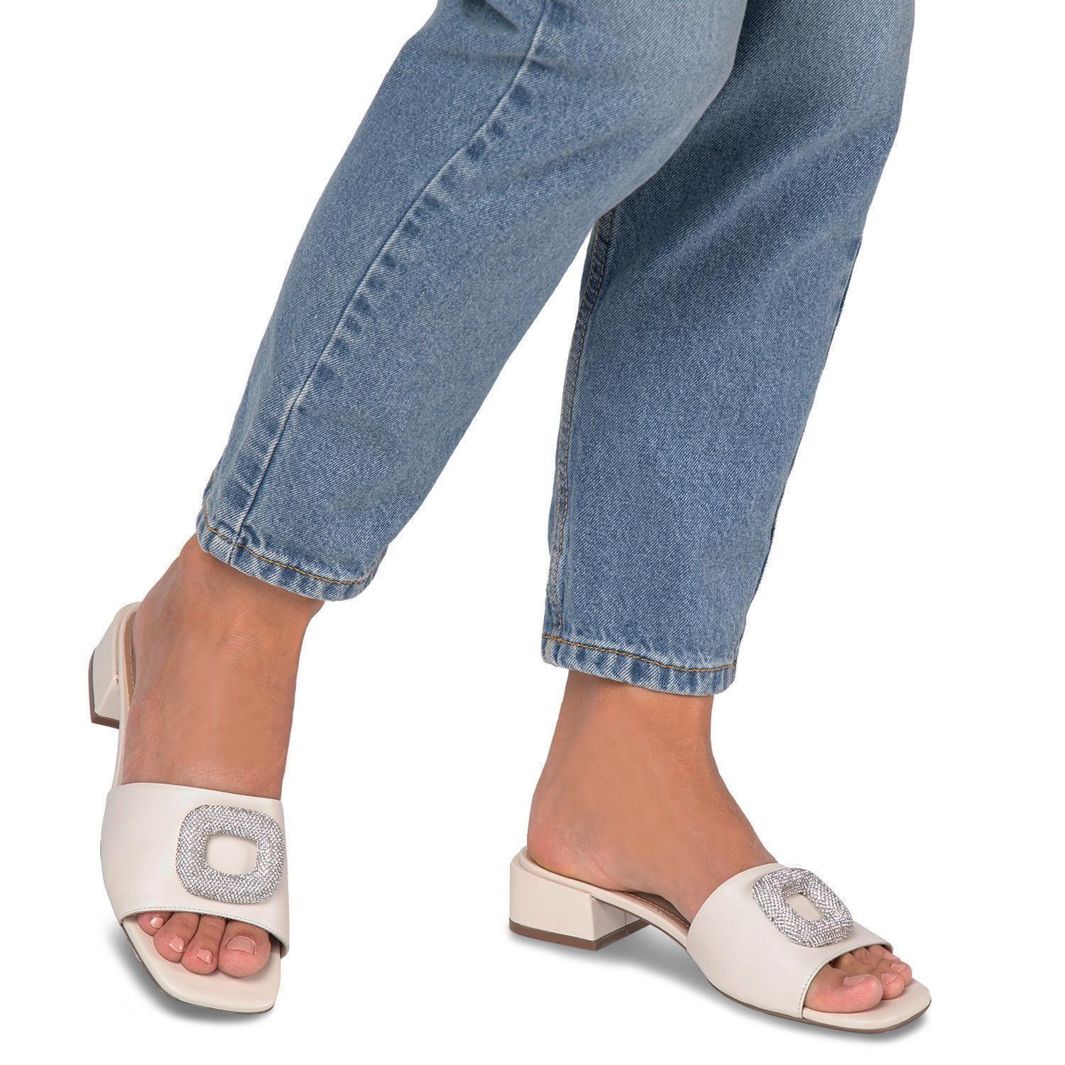 Sandalia  Maite  Gacel  Crema  0659627-1