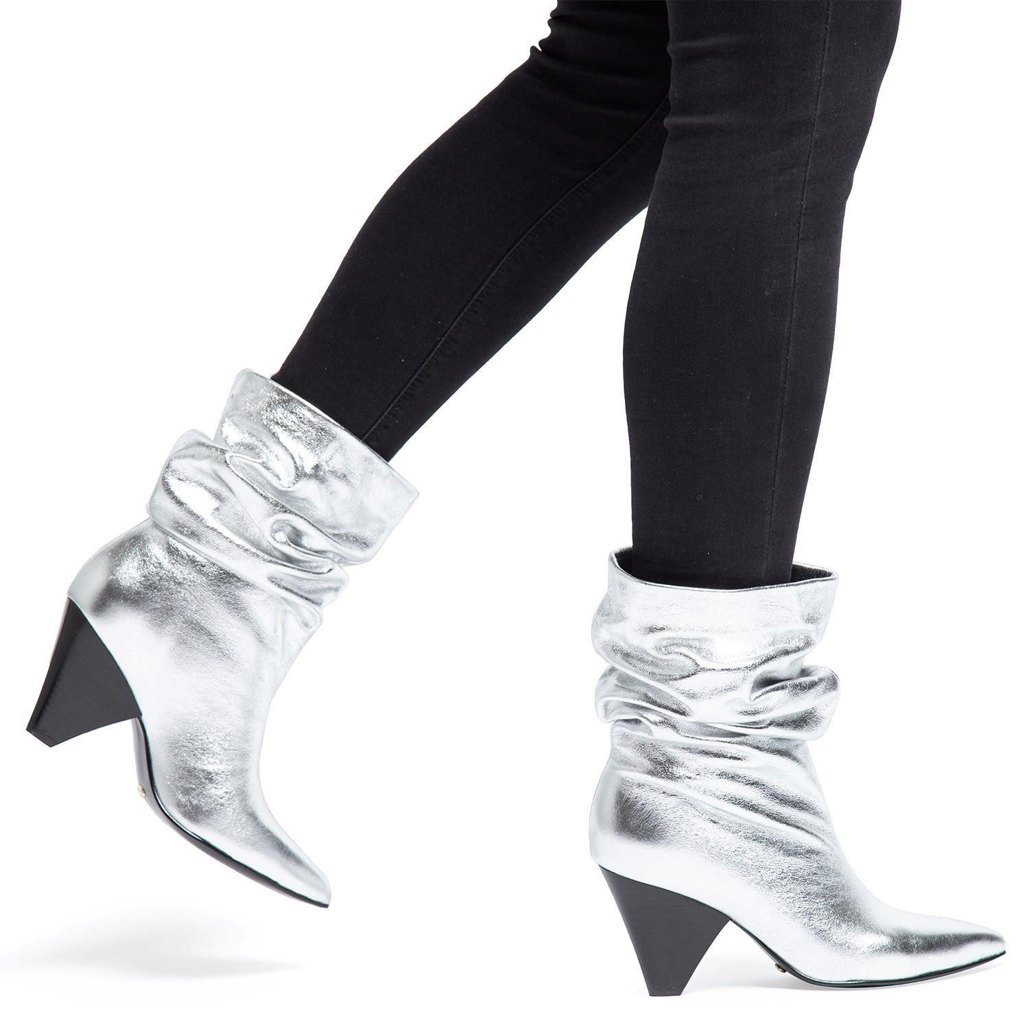 Botin  Daryl  Gacel  Plateado  0659199-1