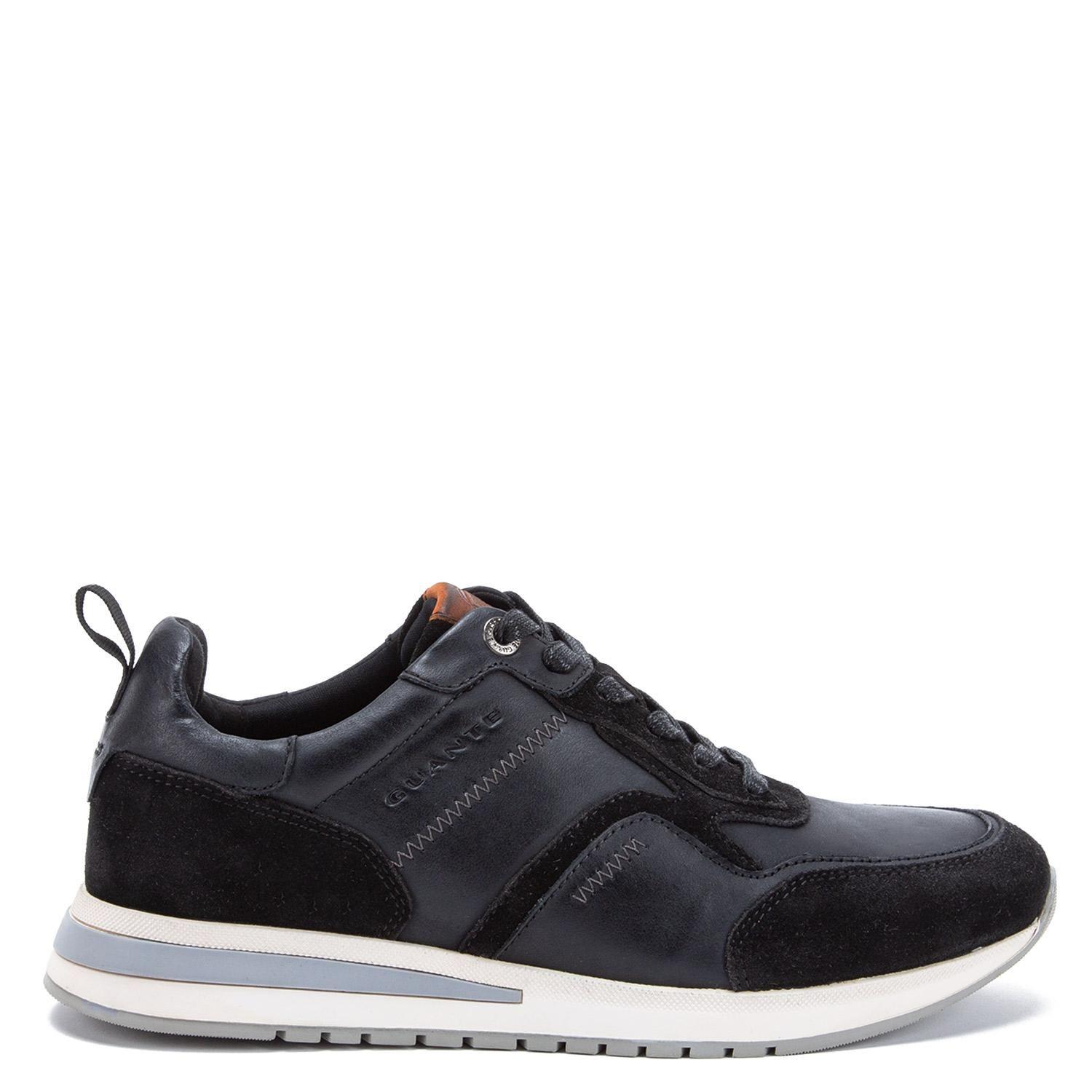 Zapatilla de cuero hombre Guante negro Pekin-0