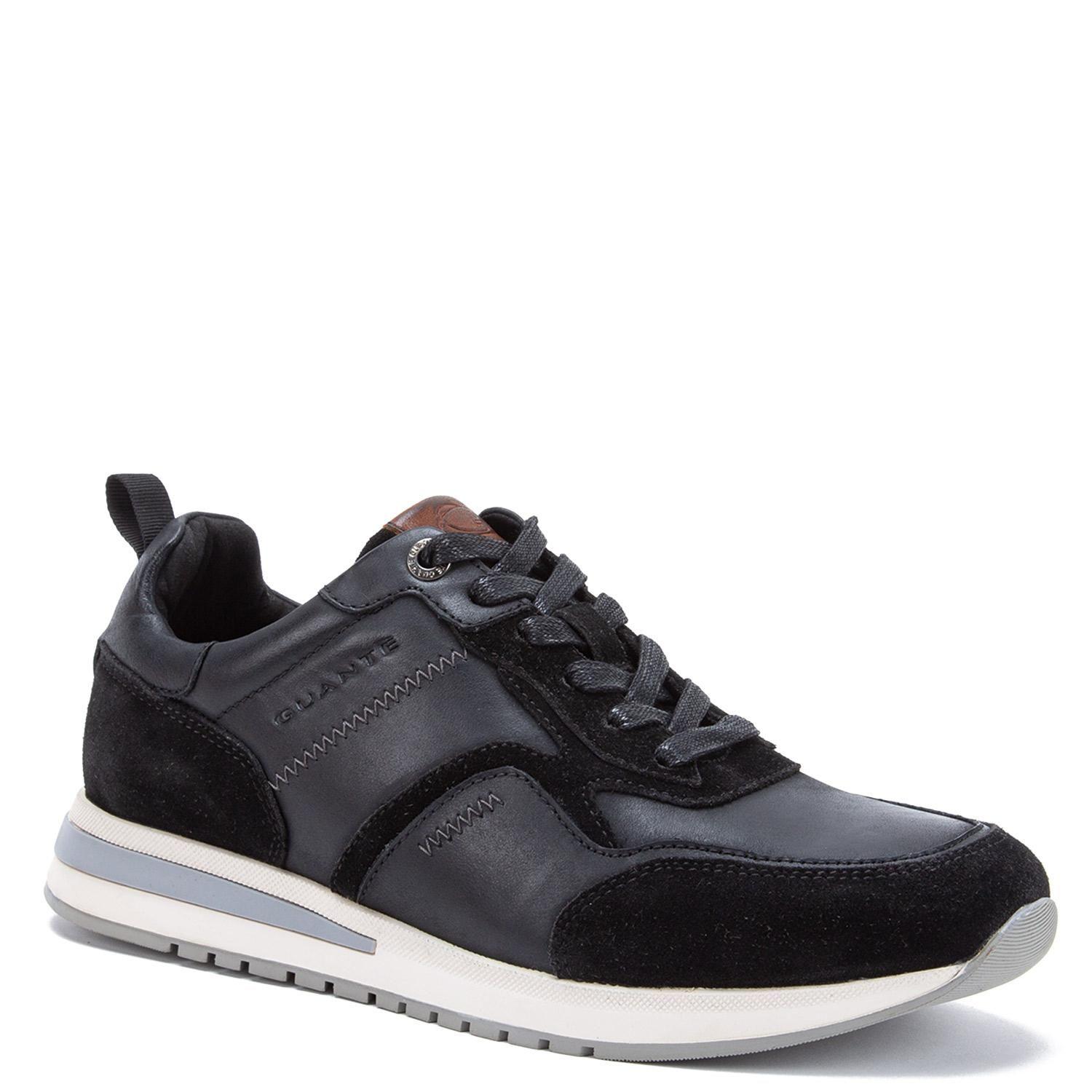 Zapatilla de cuero hombre Guante negro Pekin-2