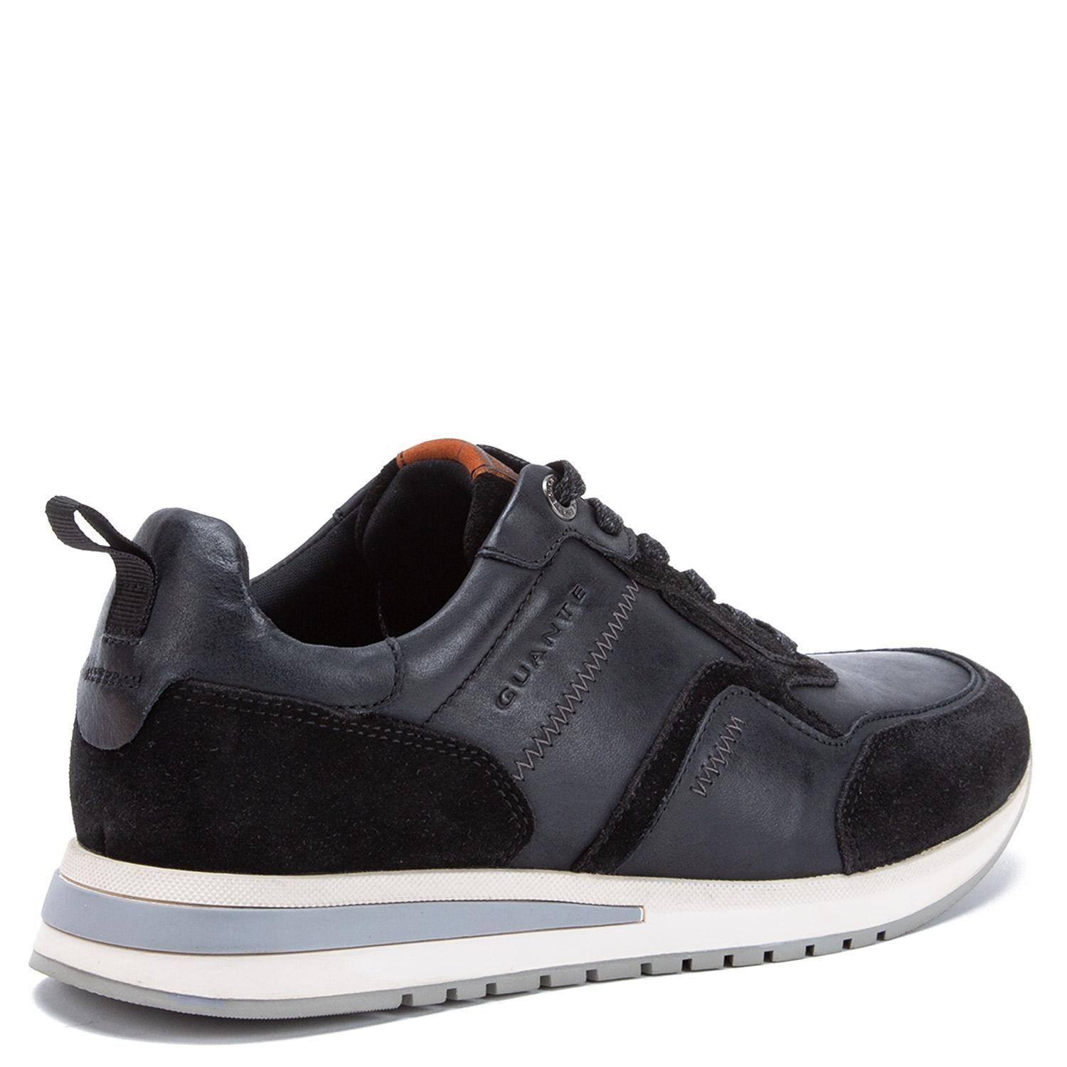 Zapatilla de cuero hombre Guante negro Pekin-4