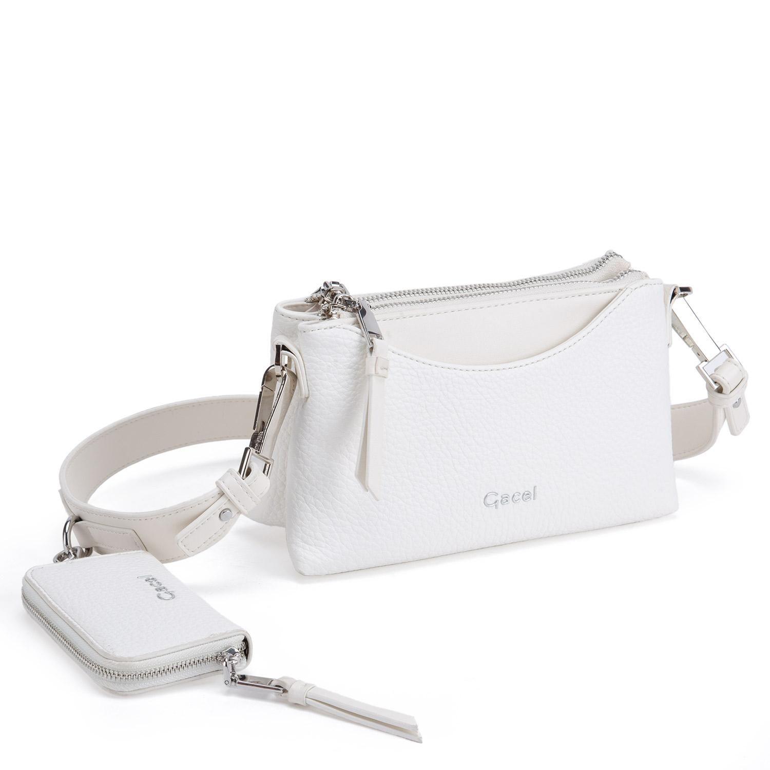 Cartera  Bandolera Pequeña  Gacel  Blanco  Car3323-2