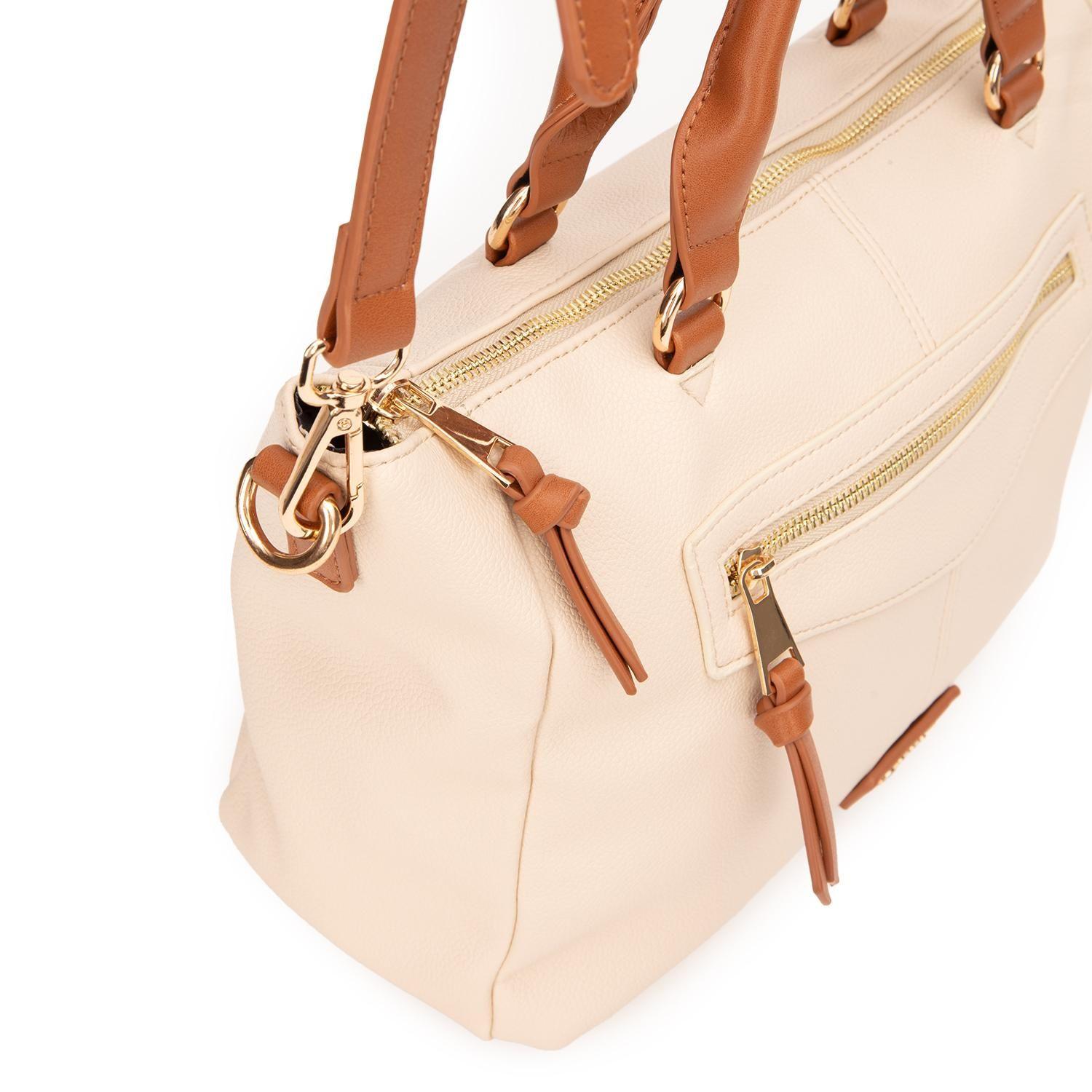 Cartera  Dos Asas Mediana  Gacel  Off White  Car3487-4