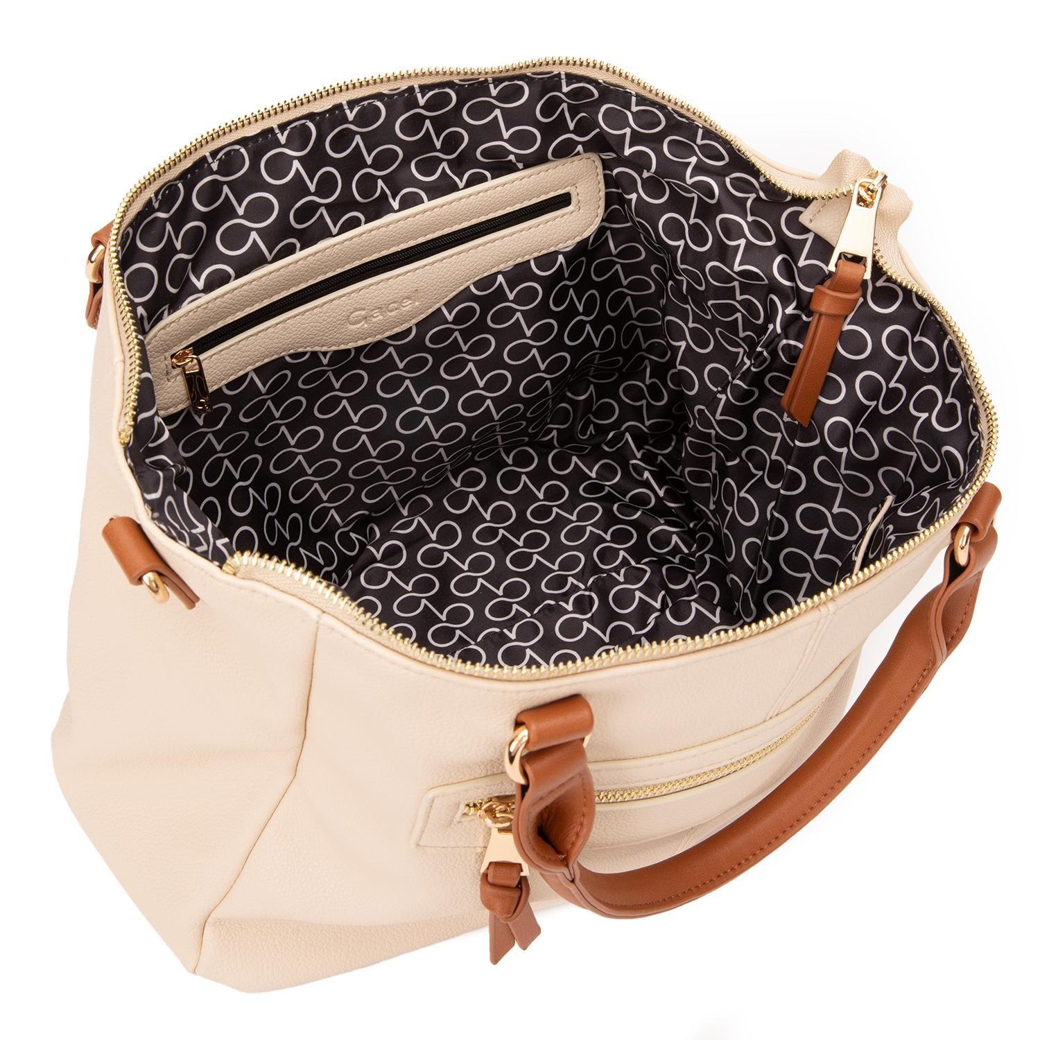 Cartera  Dos Asas Mediana  Gacel  Off White  Car3487-5