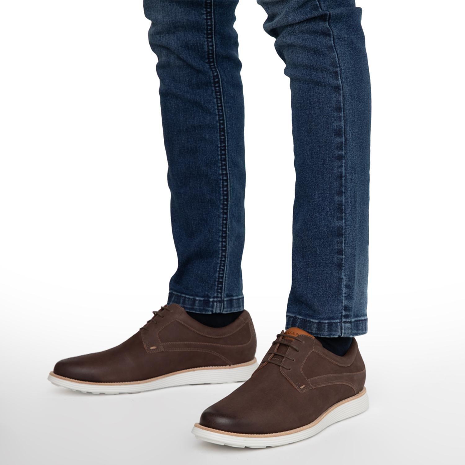 Zapato de cuero hombre Guante chocolate Prince-1
