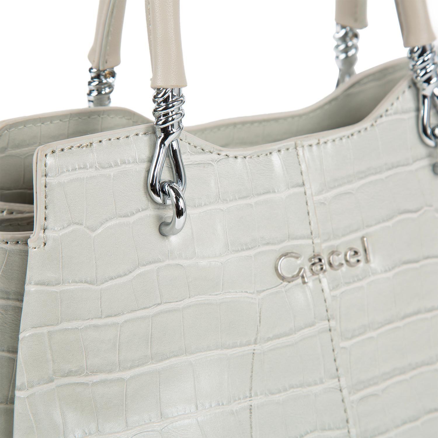 Cartera  Dos Asas Pequeña  Gacel  Gris  Car3052-3