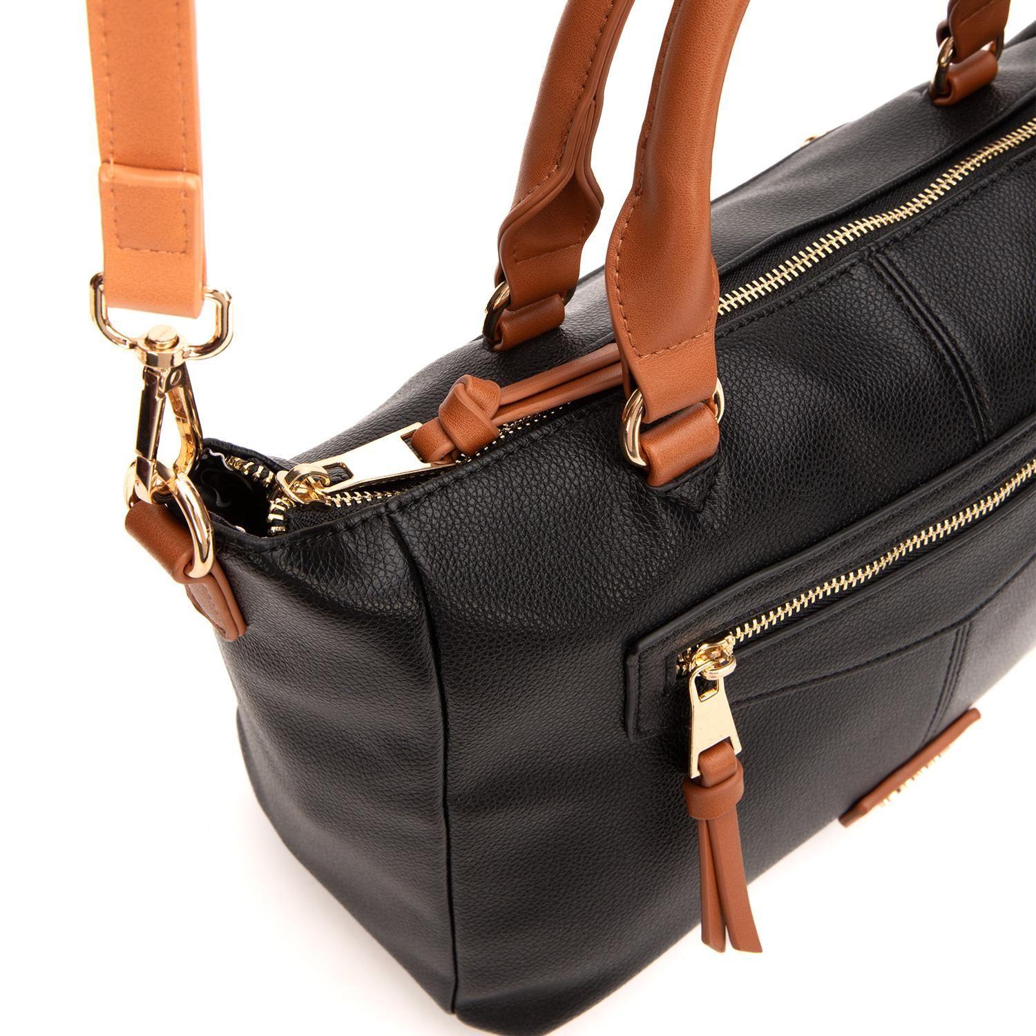 Cartera  Dos Asas Mediana  Gacel  Negro  Car3486-4