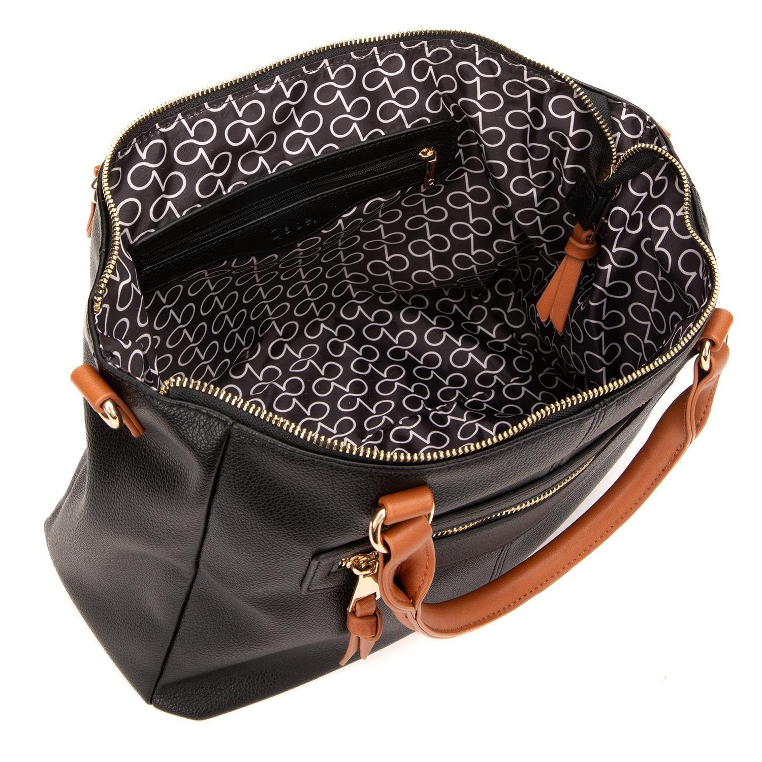 Cartera  Dos Asas Mediana  Gacel  Negro  Car3486-5