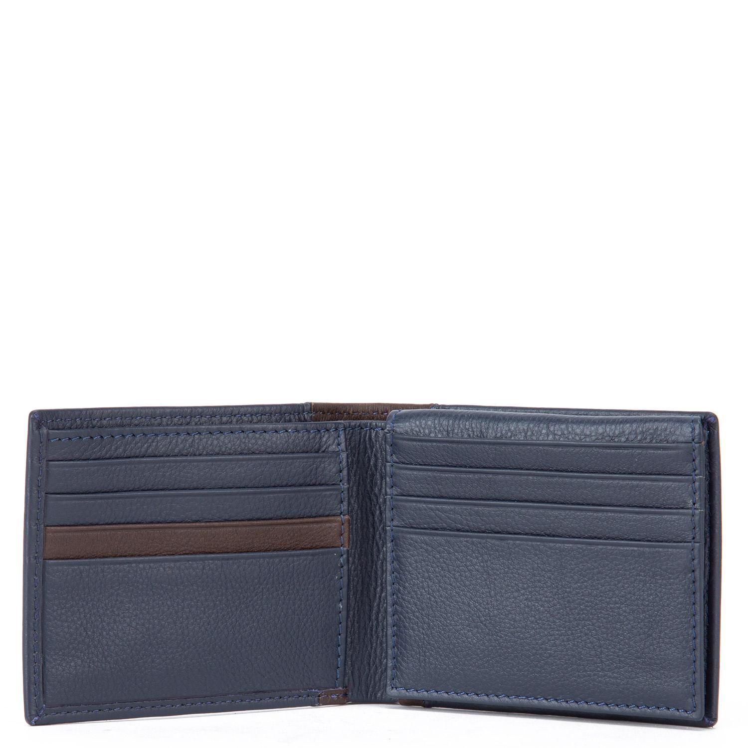 Billetera  Bill Flap  Guante  Azul  Bi473-2