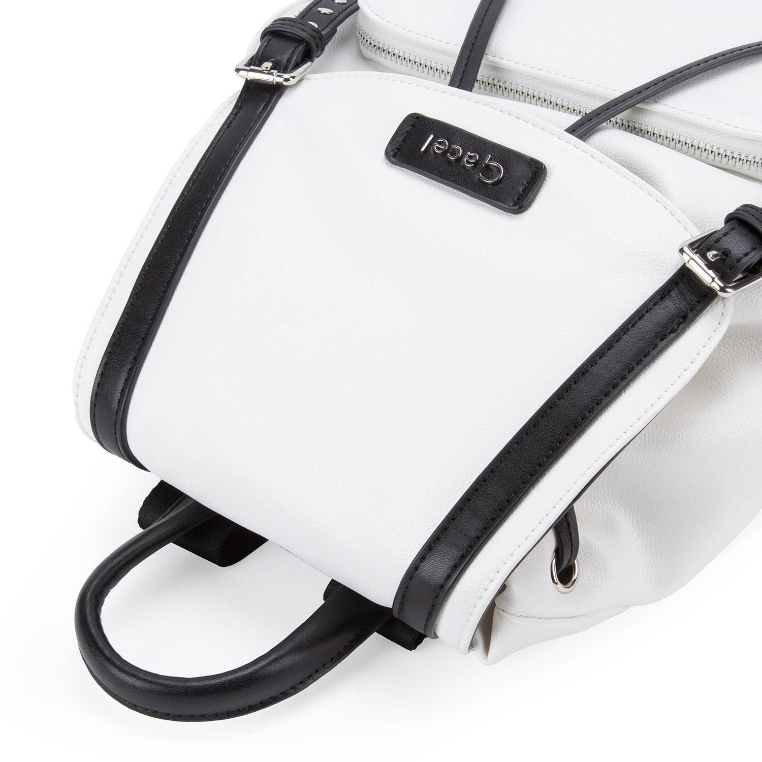 Mochila  Grande  Gacel  Blanco  Car3388-3