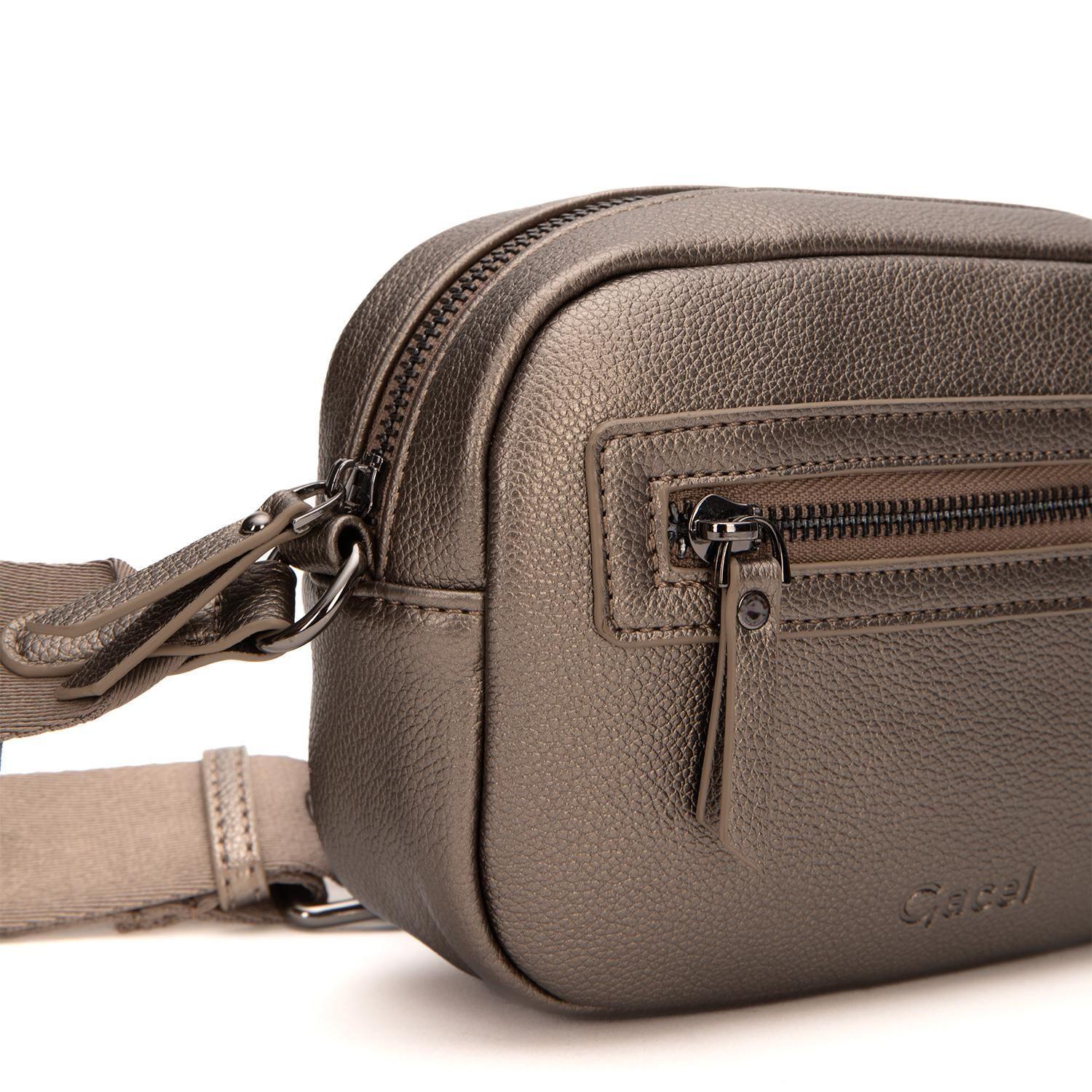 Cartera  Bandolera Pequeña  Gacel  Grafito  Car3425-4