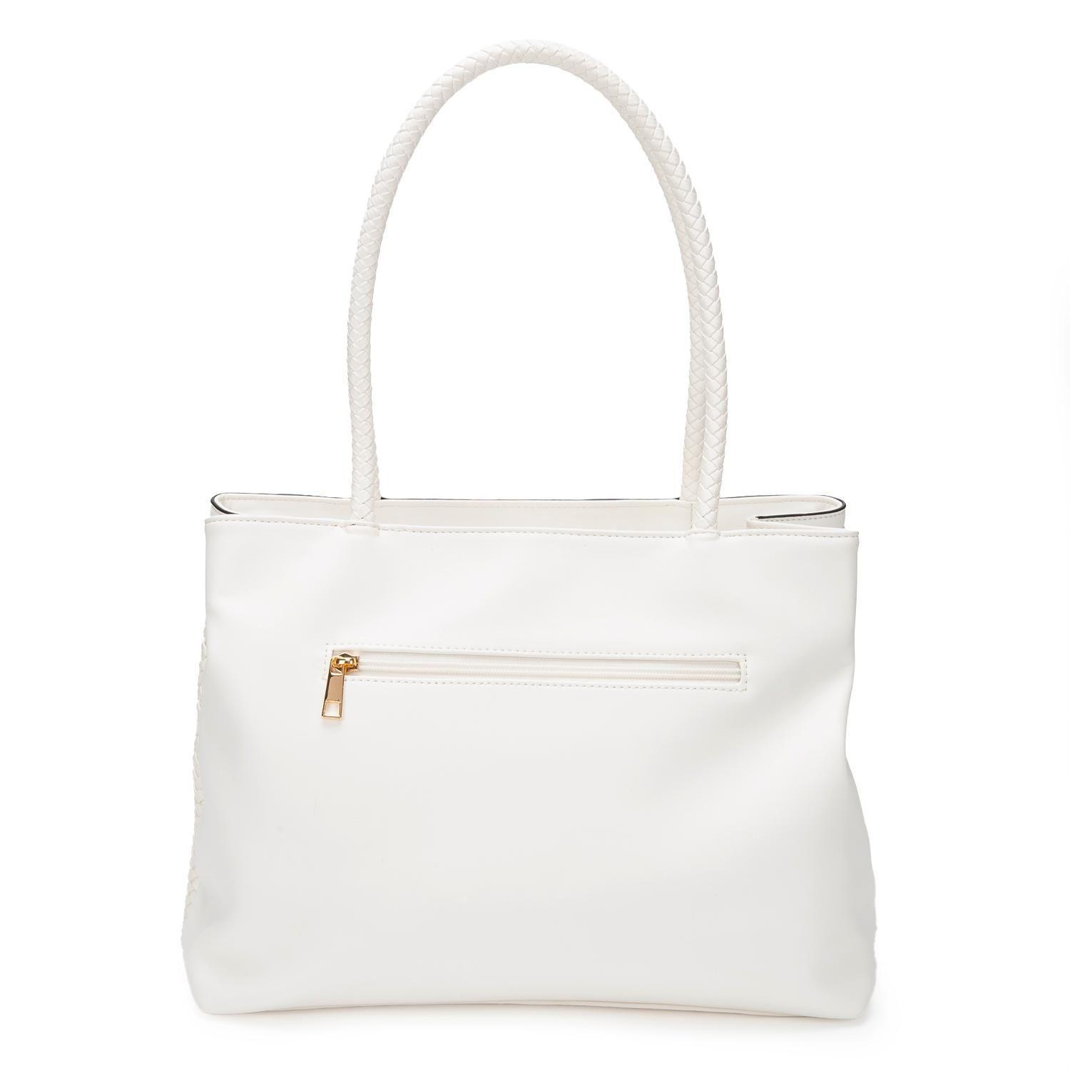 Cartera  Dos Asas Grande  Gacel  Blanco  Car3037-1