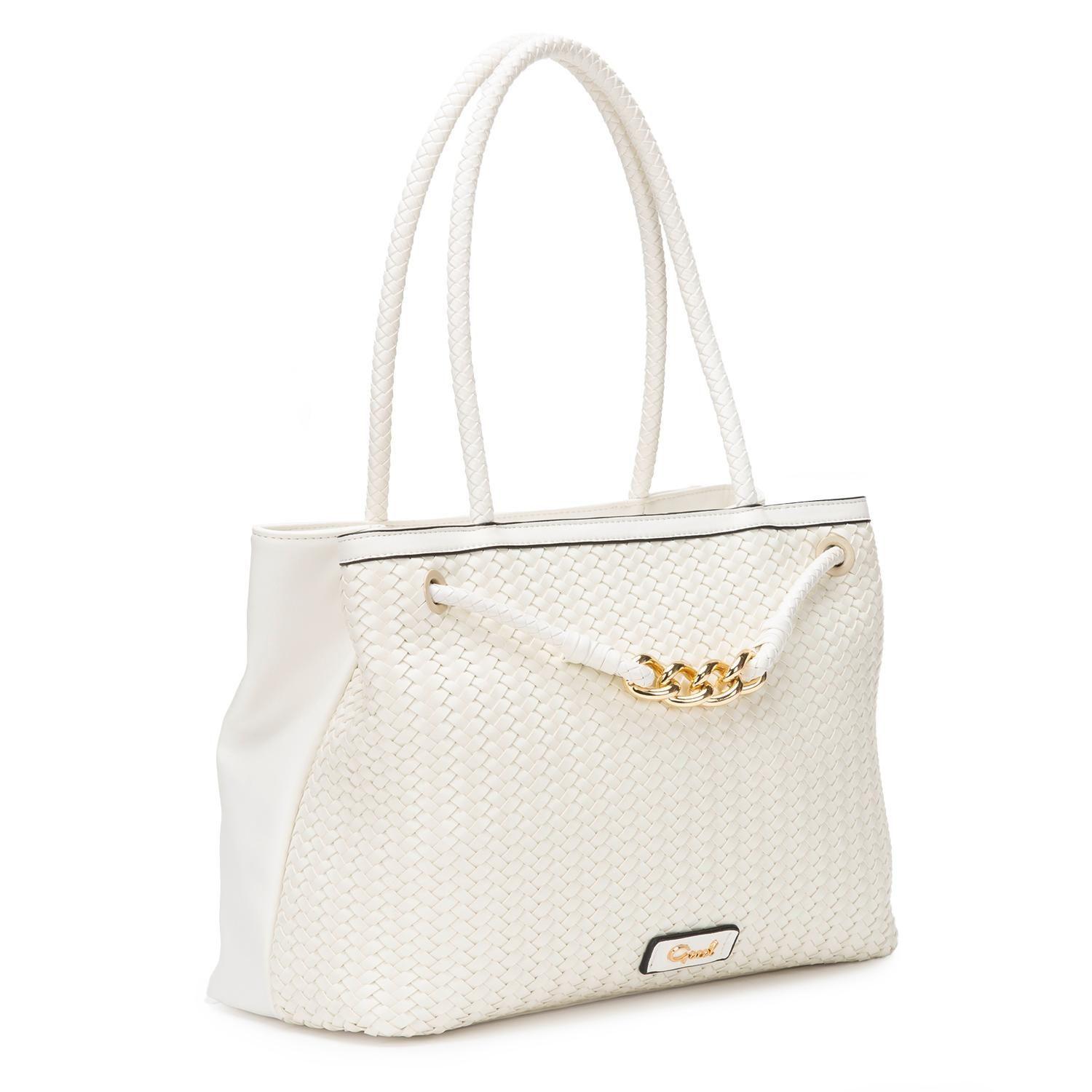 Cartera  Dos Asas Grande  Gacel  Blanco  Car3037-2
