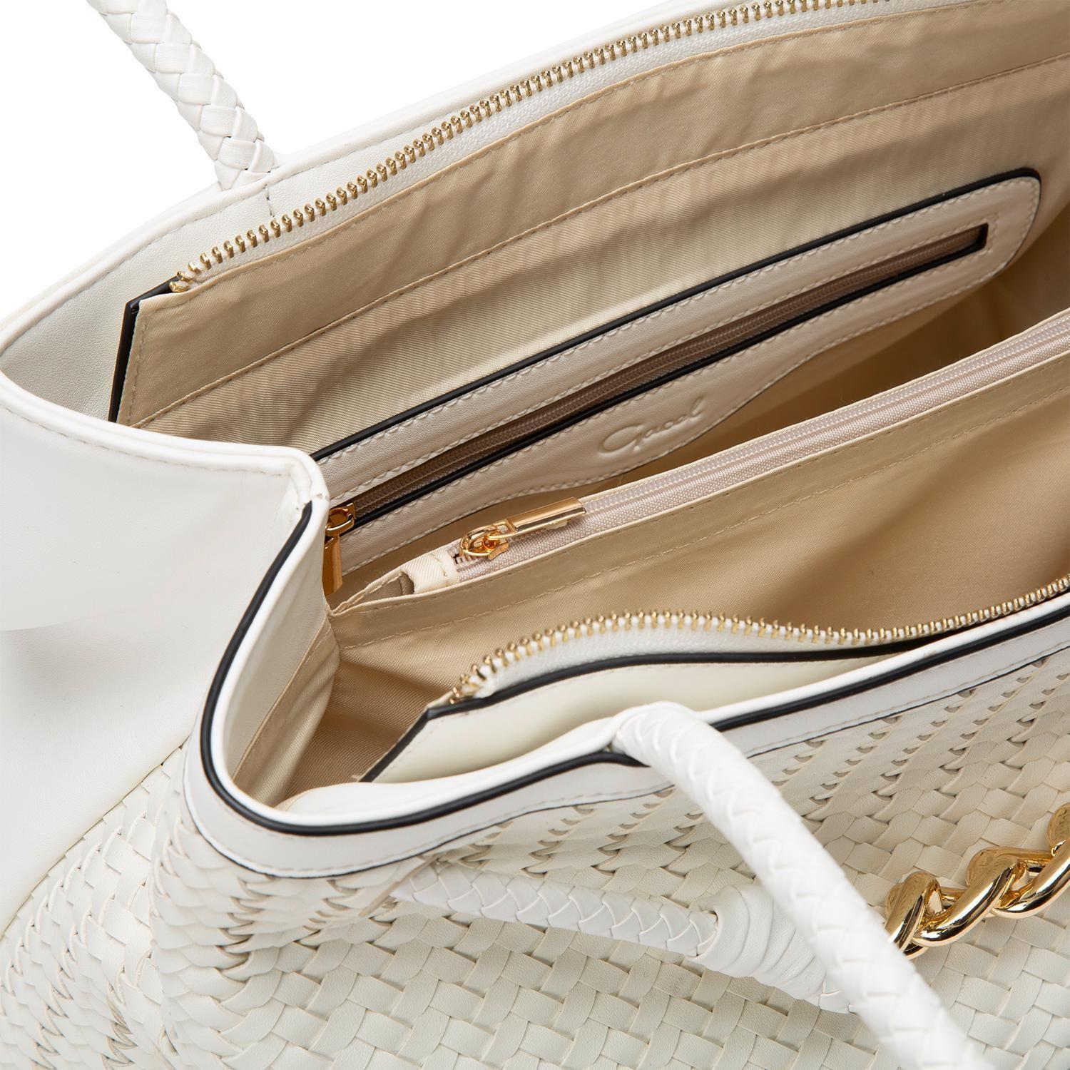 Cartera  Dos Asas Grande  Gacel  Blanco  Car3037-4