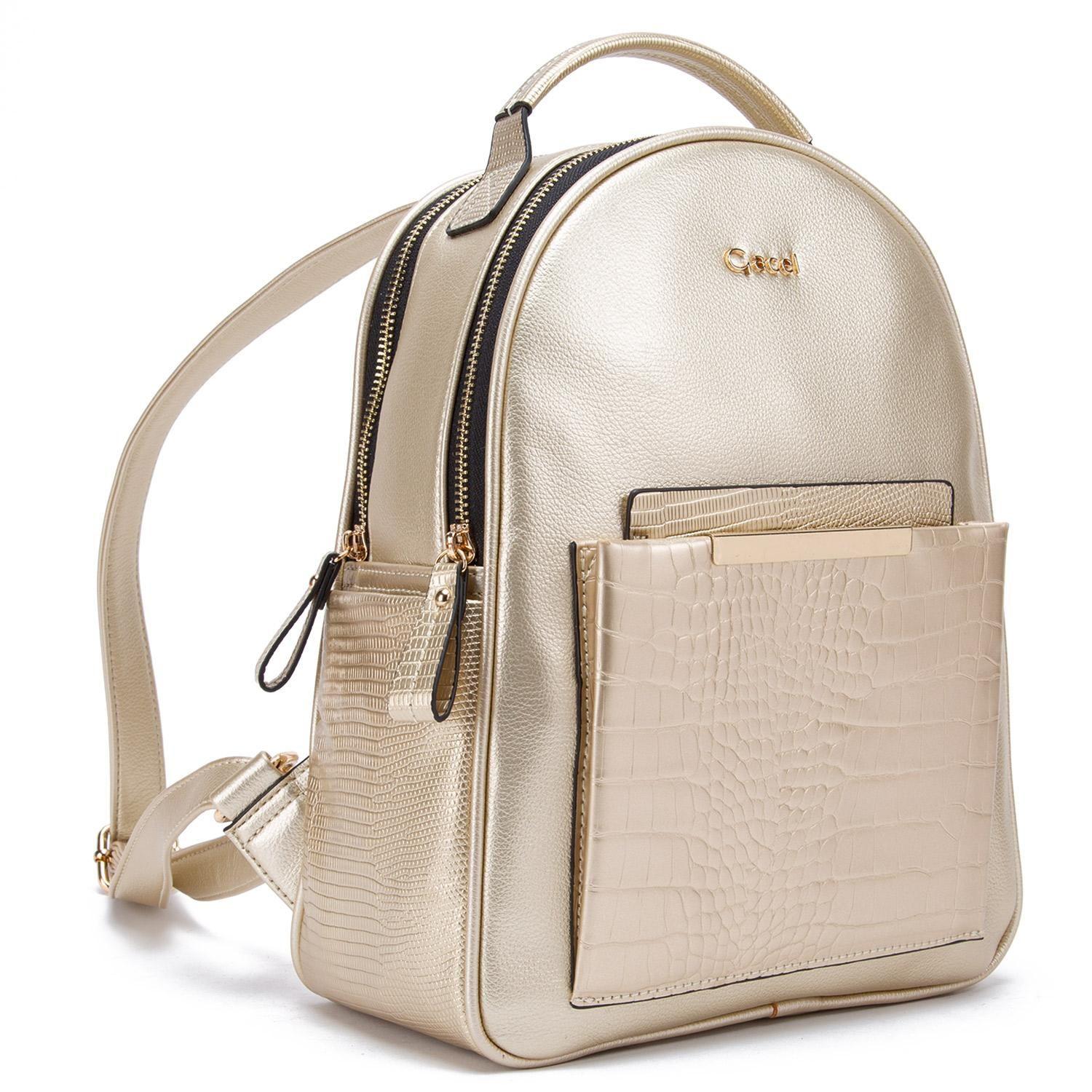 Mochila  Pequeña  Gacel  Dorado  Car3384-2