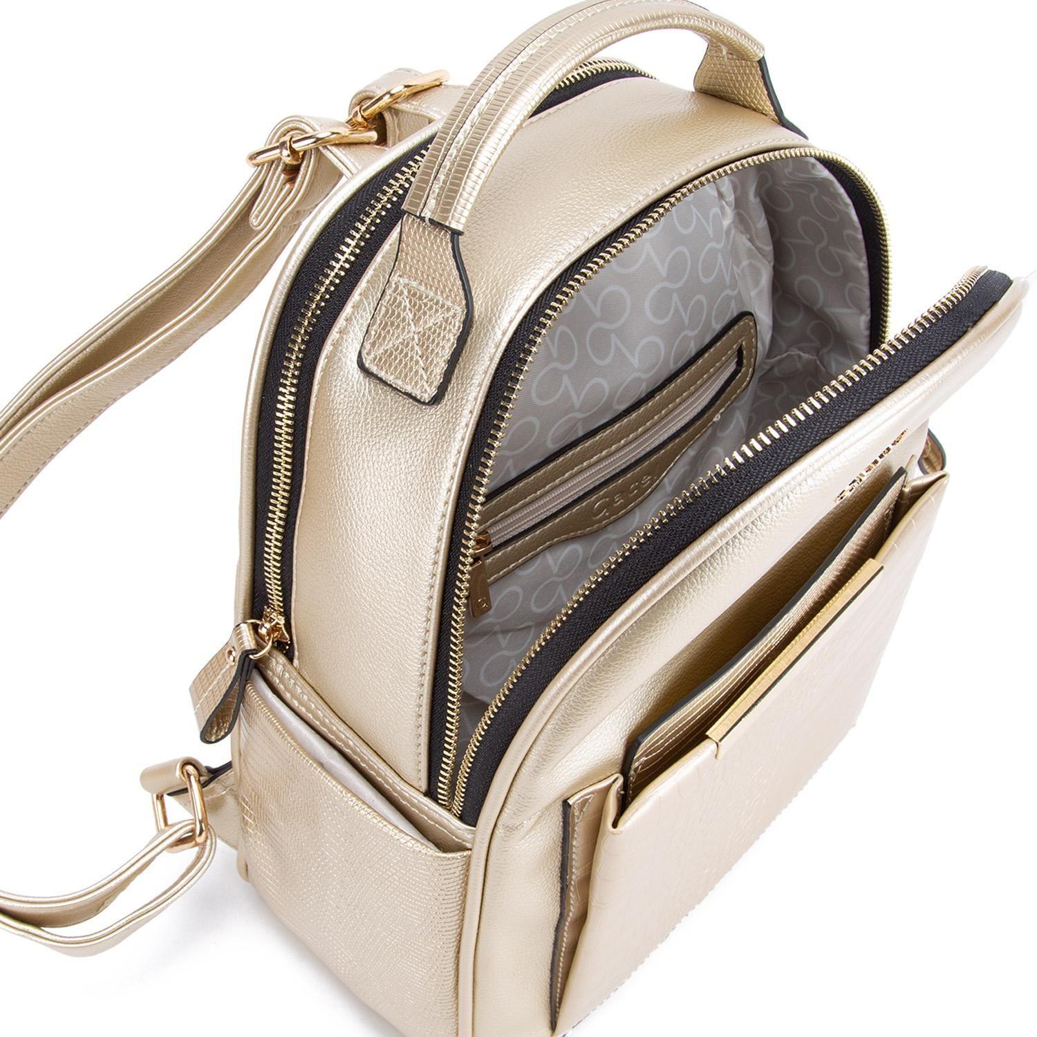 Mochila  Pequeña  Gacel  Dorado  Car3384-4