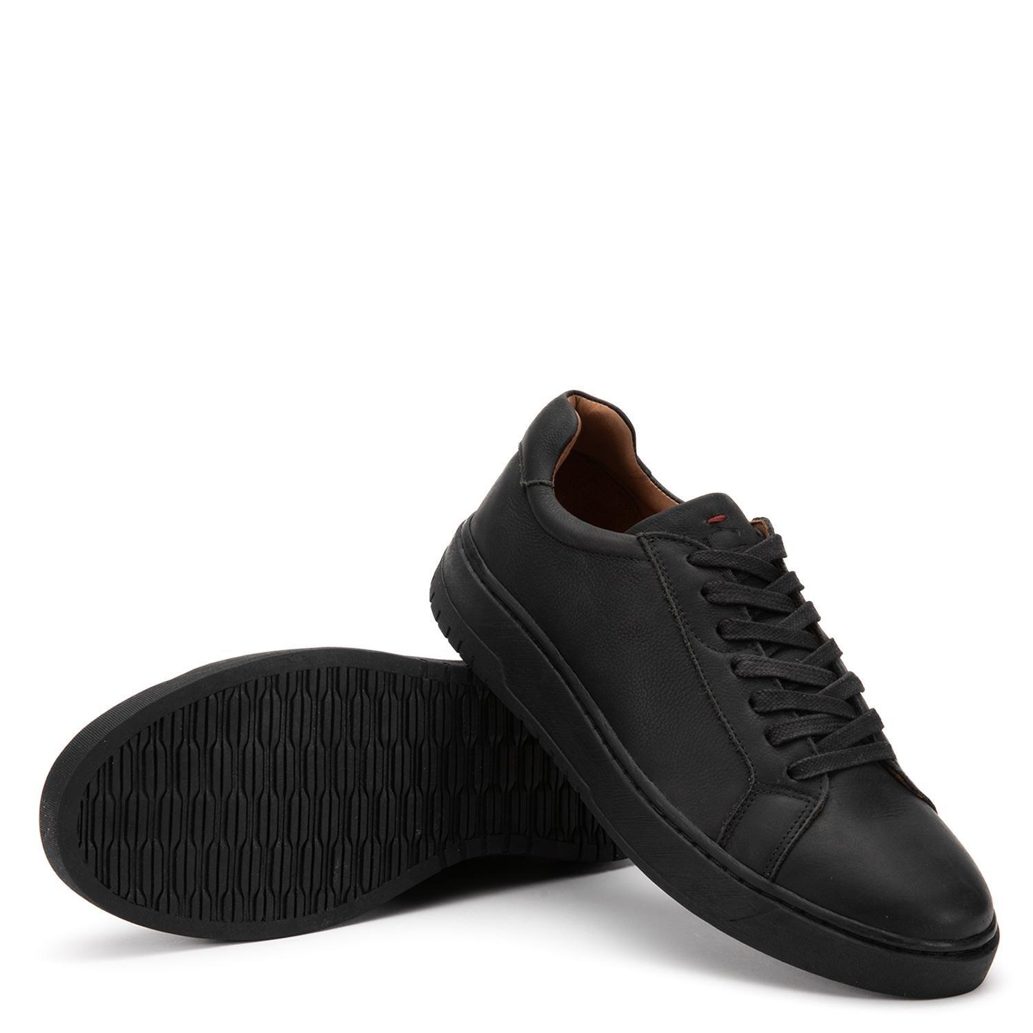 Zapatilla de cuero hombre Guante negro Hong Kong-3
