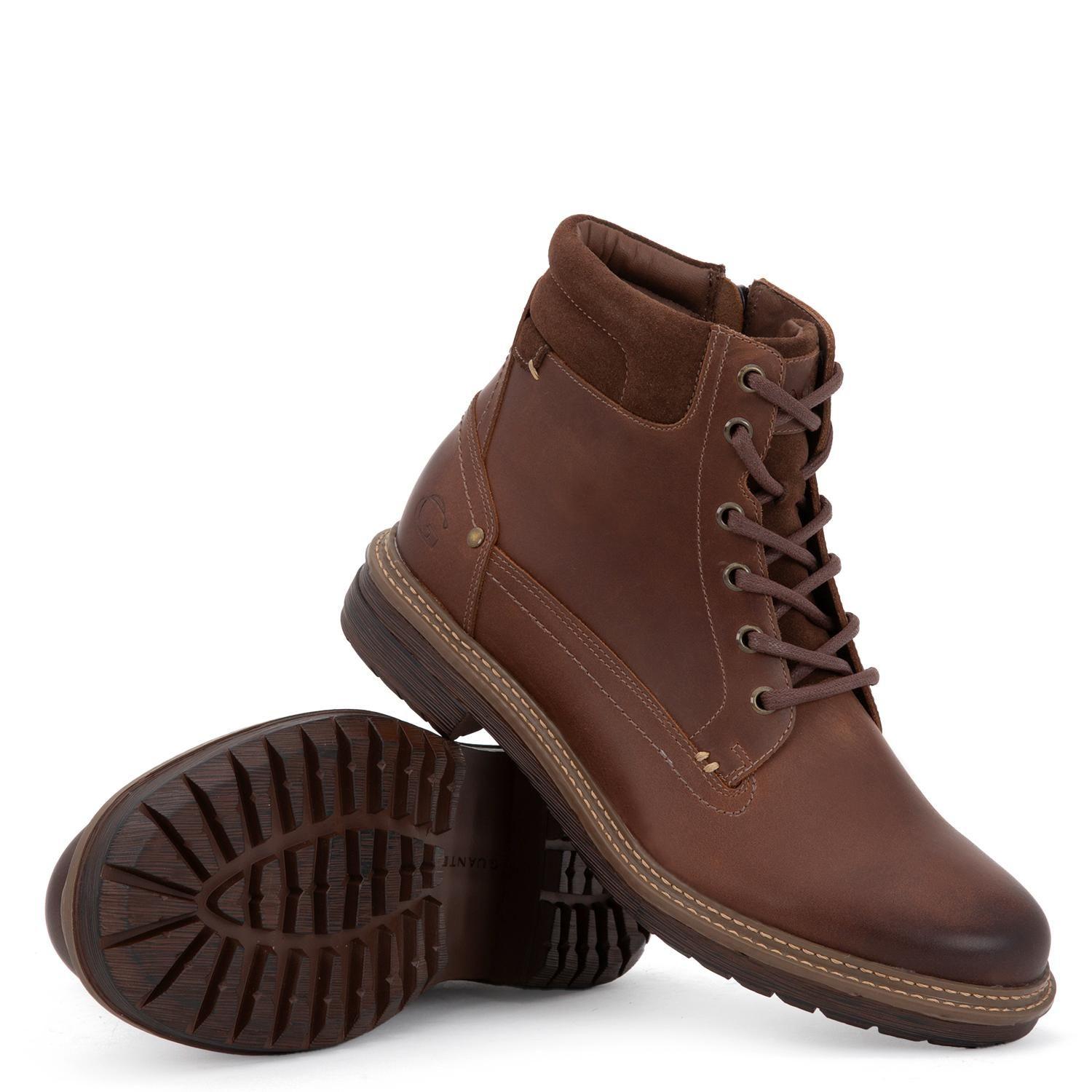 Botin de cuero hombre Guante tostado Nebraska-2