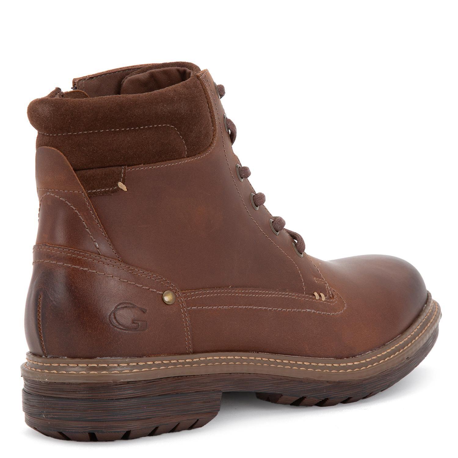 Botin de cuero hombre Guante tostado Nebraska-3