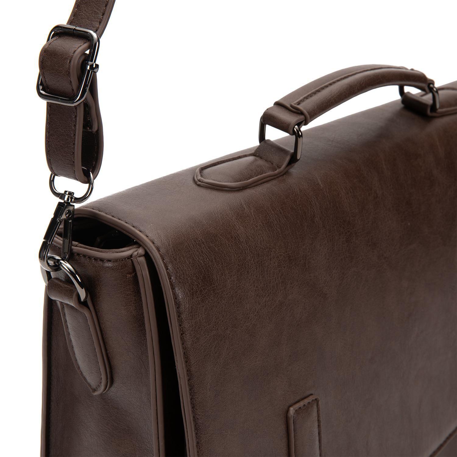 Bolso hombre Guante chocolate Maletin Notebook-5
