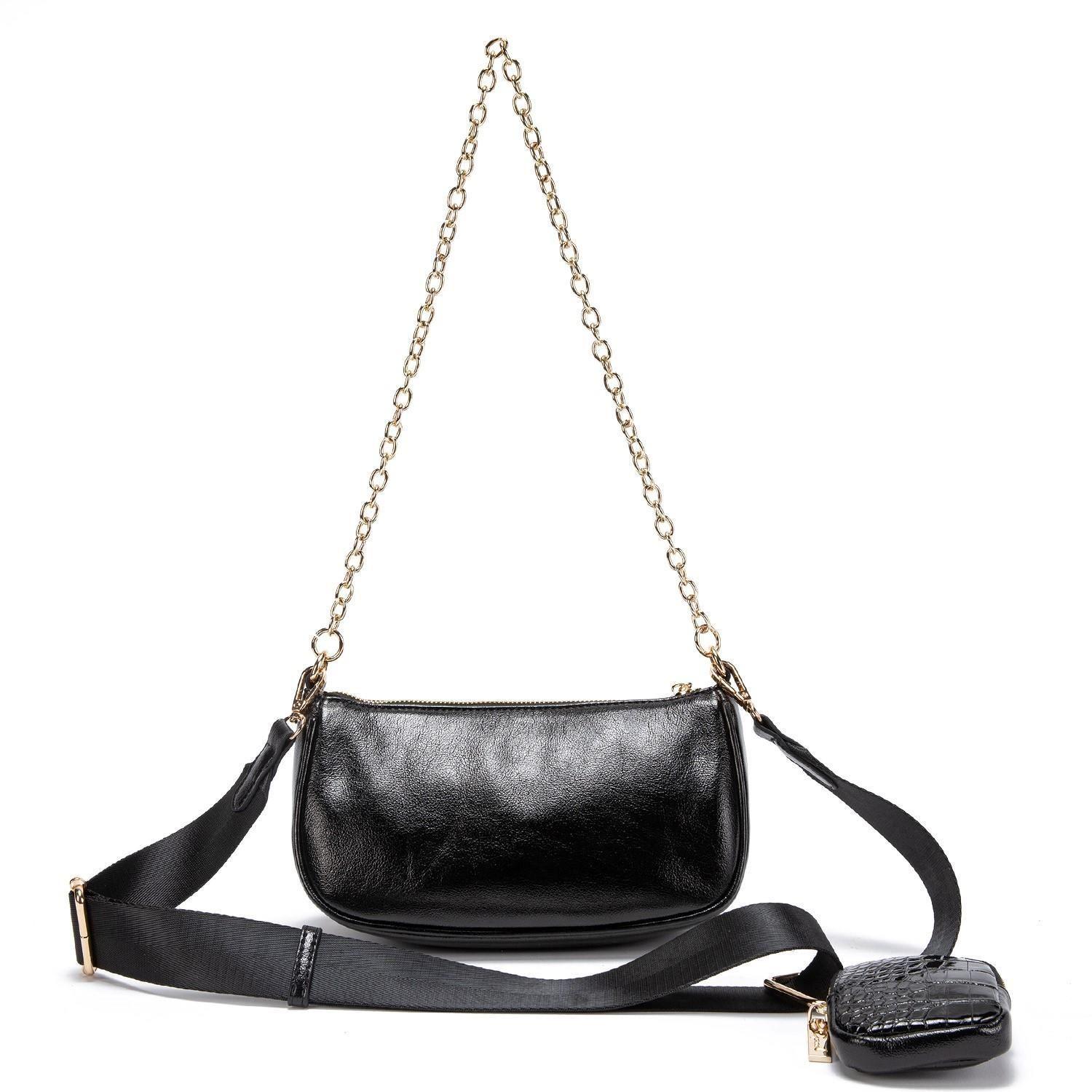 Cartera  Bandolera Pequeña  Gacel  Negro  Car2888-1