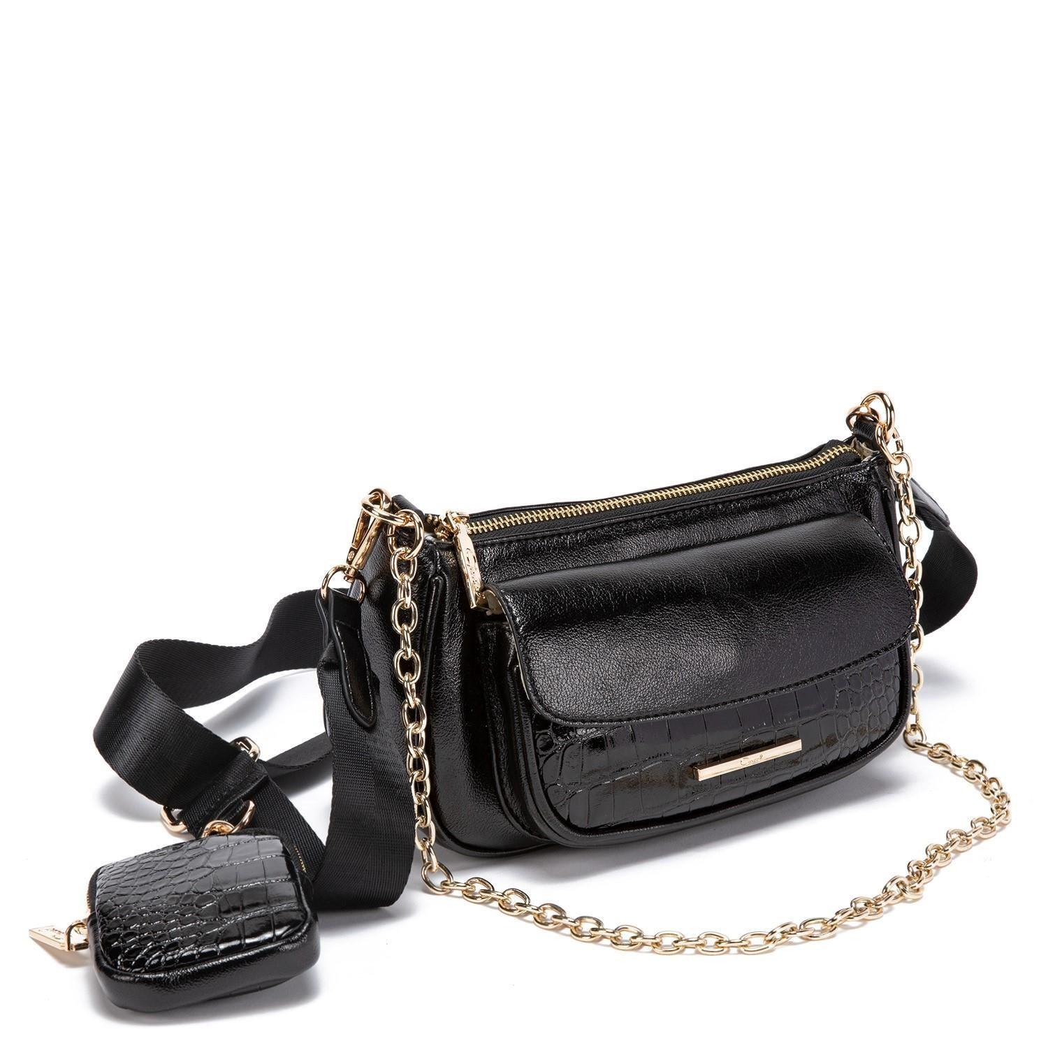 Cartera  Bandolera Pequeña  Gacel  Negro  Car2888-2