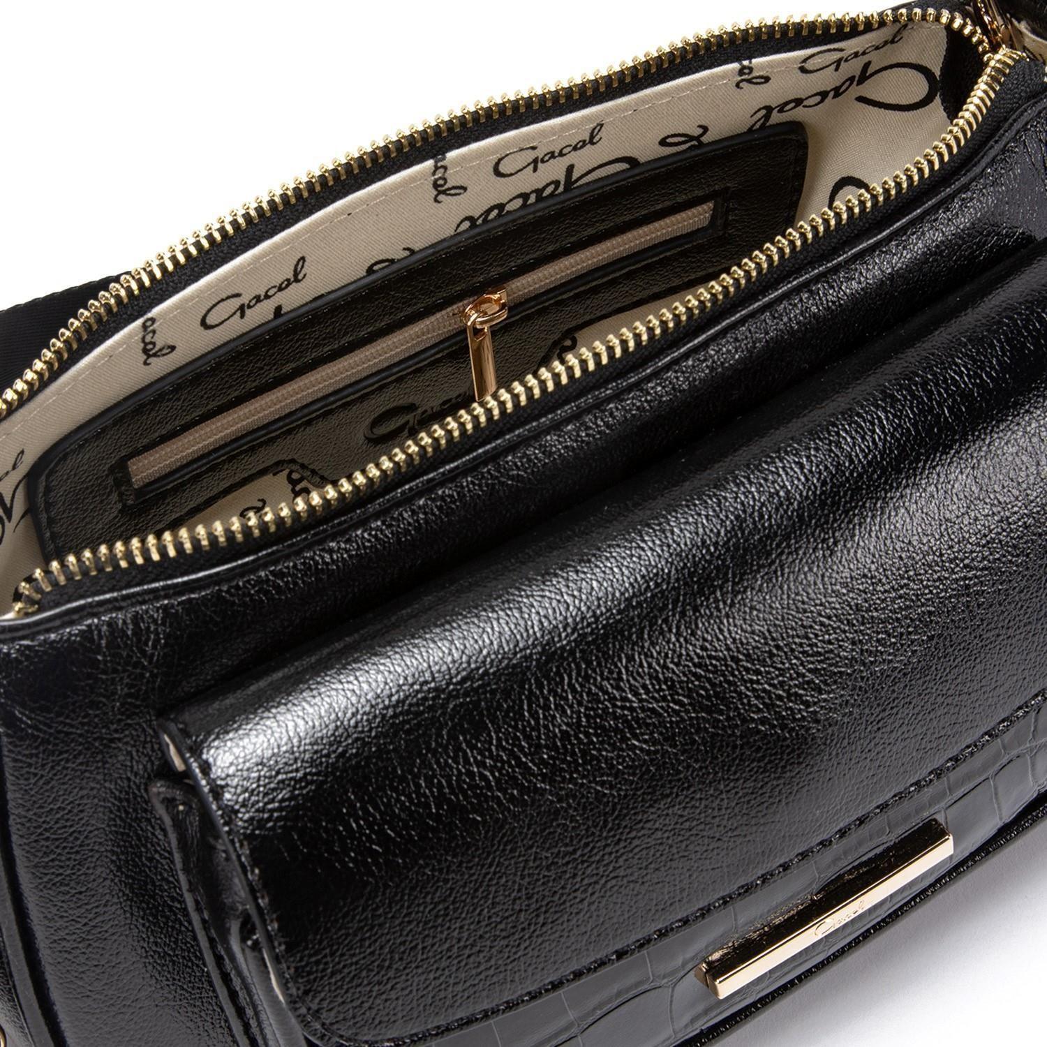 Cartera  Bandolera Pequeña  Gacel  Negro  Car2888-5