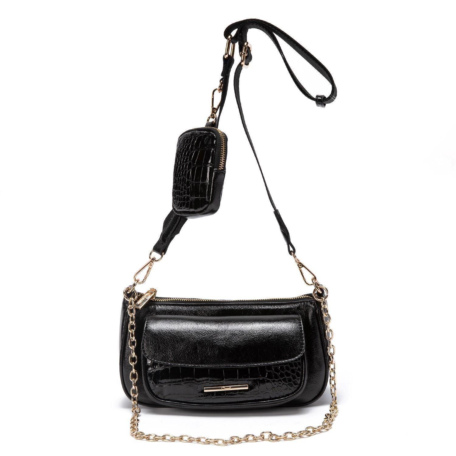 Cartera  Bandolera Pequeña  Gacel  Negro  Car2888-6