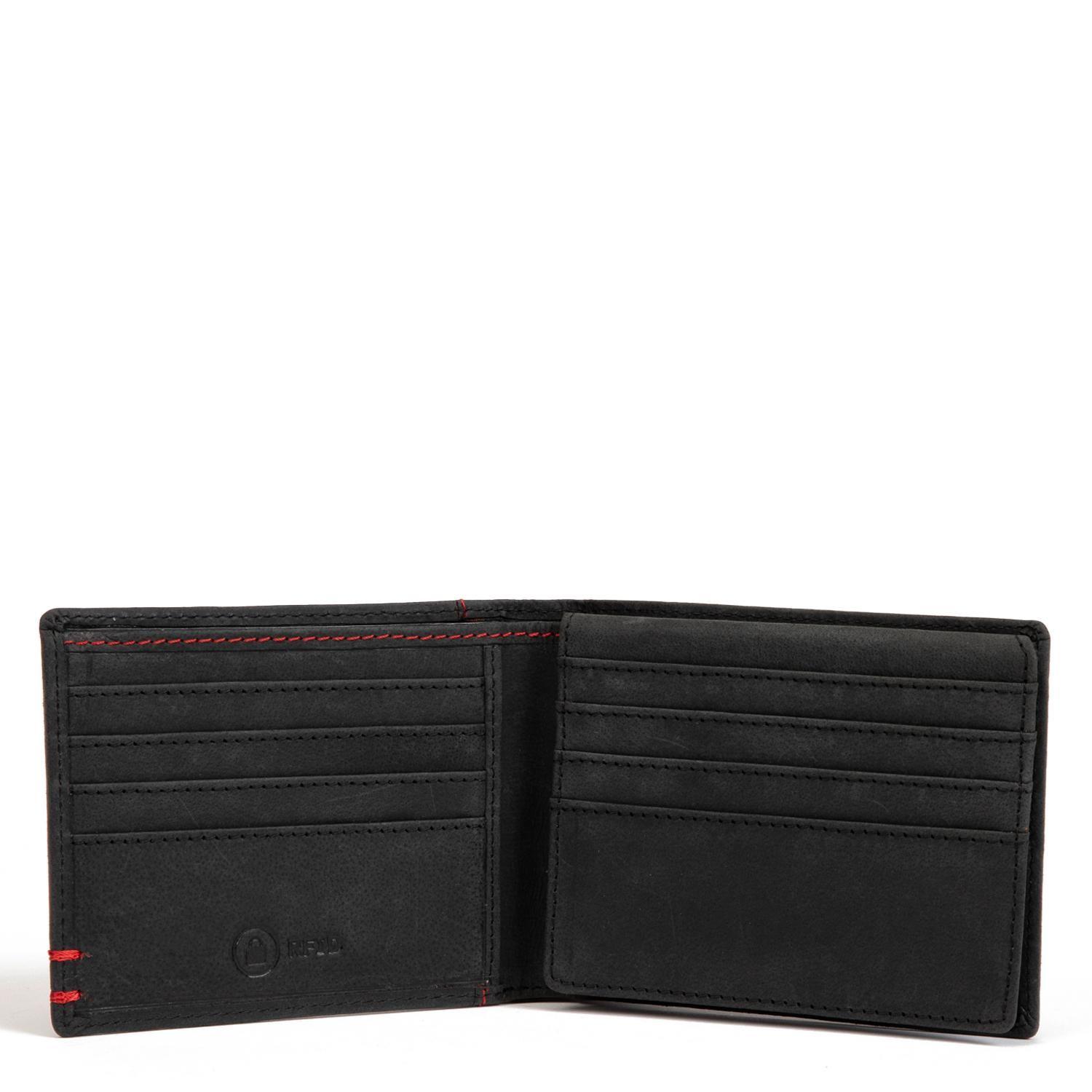 Billetera  Bill Flap  Guante  Negro  Bi461-2
