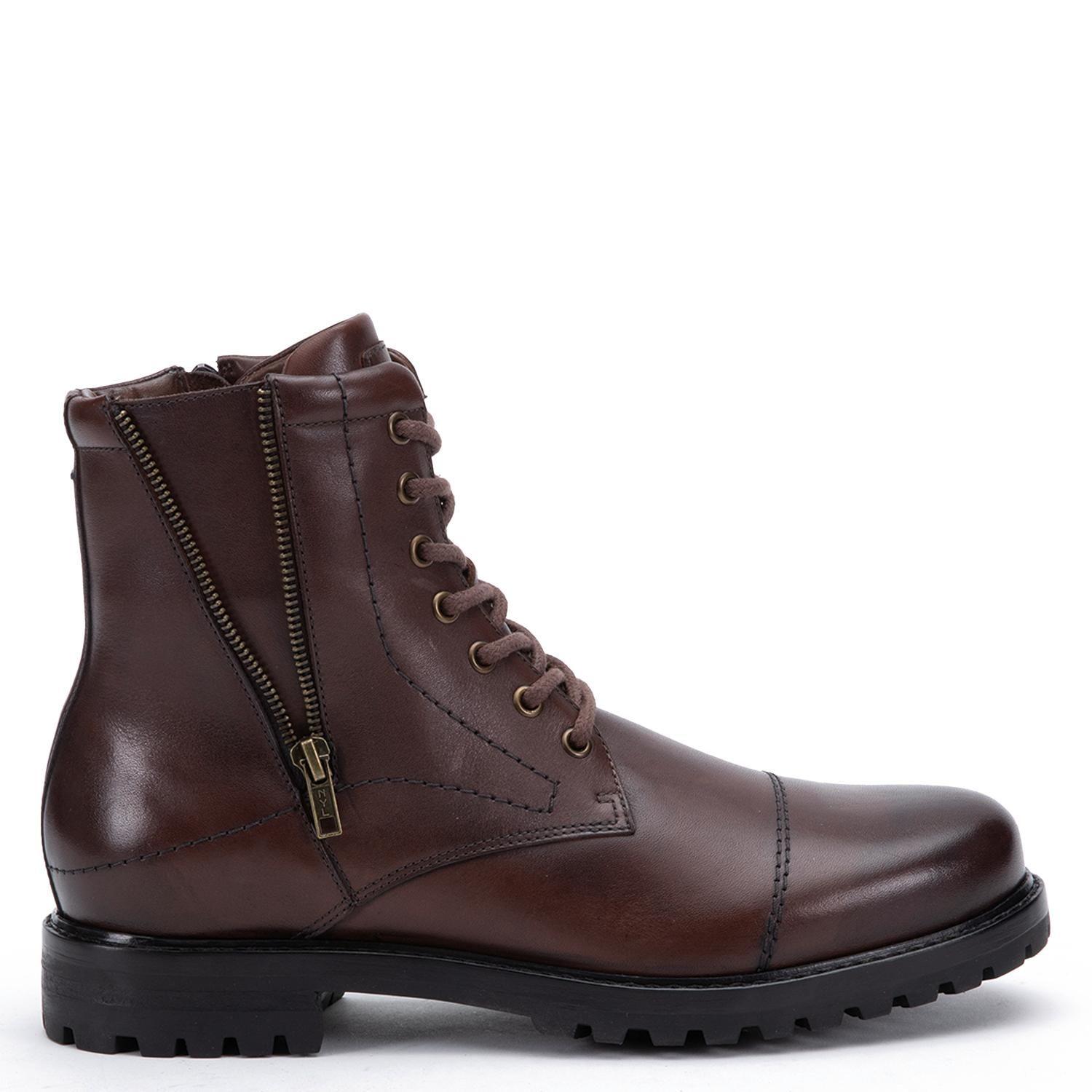 Botin de cuero hombre Guante chocolate Estocolmo-0