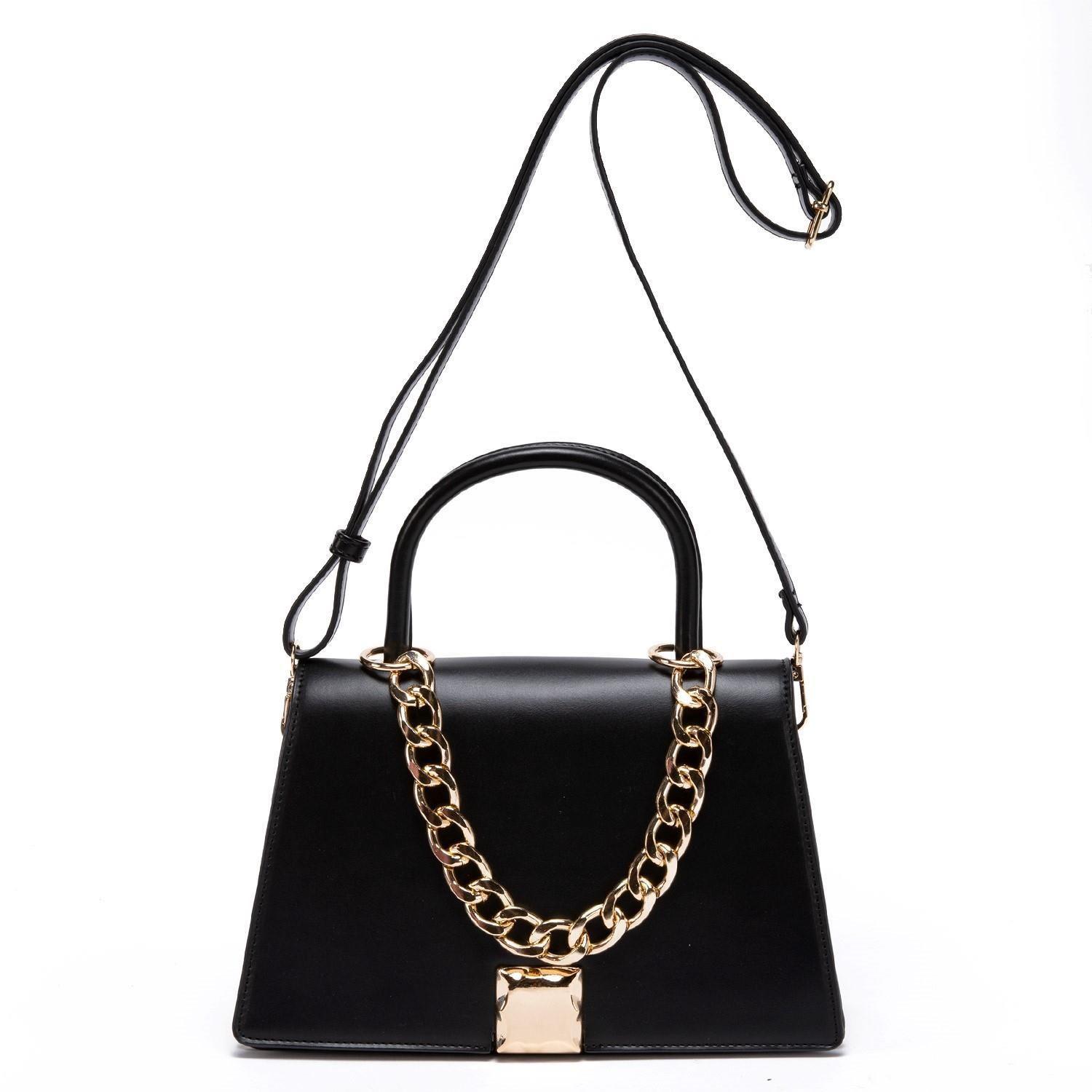 Cartera  Retro Con Tapa  Gacel  Negro  Car2938-0