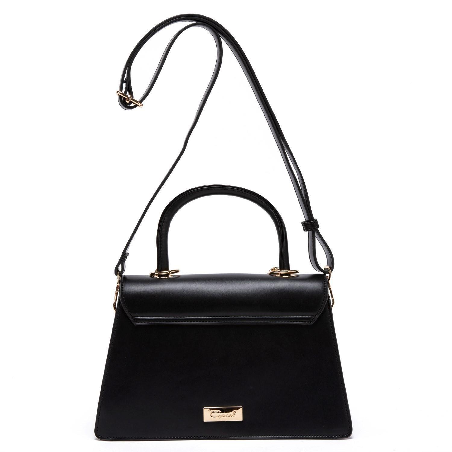 Cartera  Retro Con Tapa  Gacel  Negro  Car2938-1