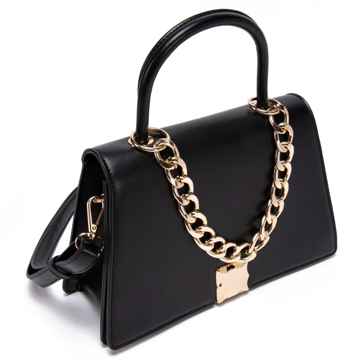 Cartera  Retro Con Tapa  Gacel  Negro  Car2938-2