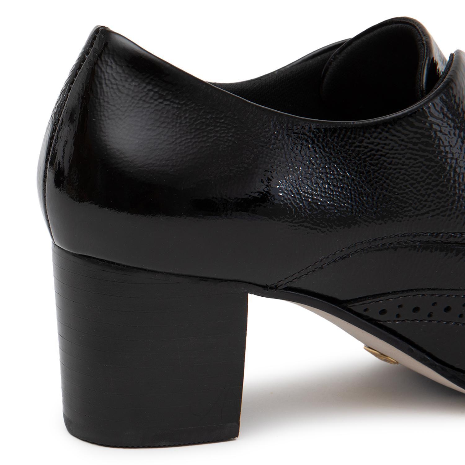 Zapato de cuero mujer Gacel negro Claudia-3