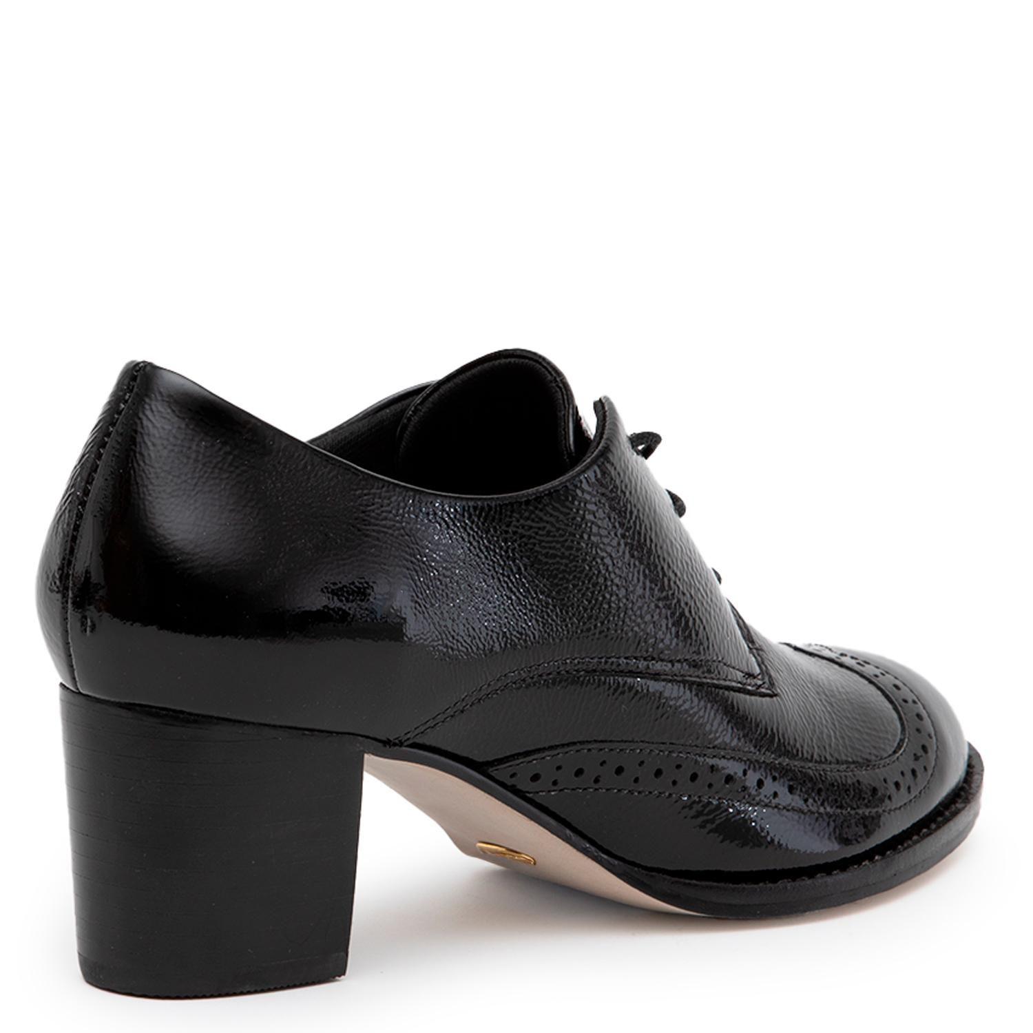 Zapato de cuero mujer Gacel negro Claudia-4