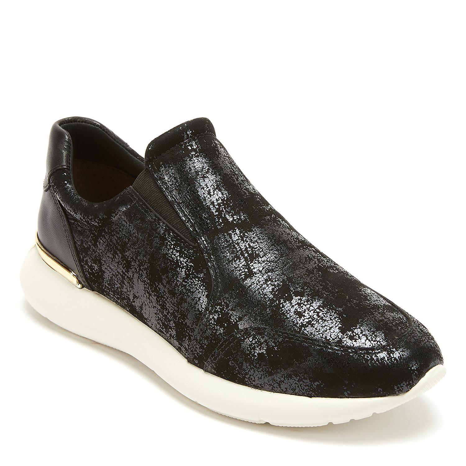 Zapatilla de cuero mujer Gacel negro Steffy-2