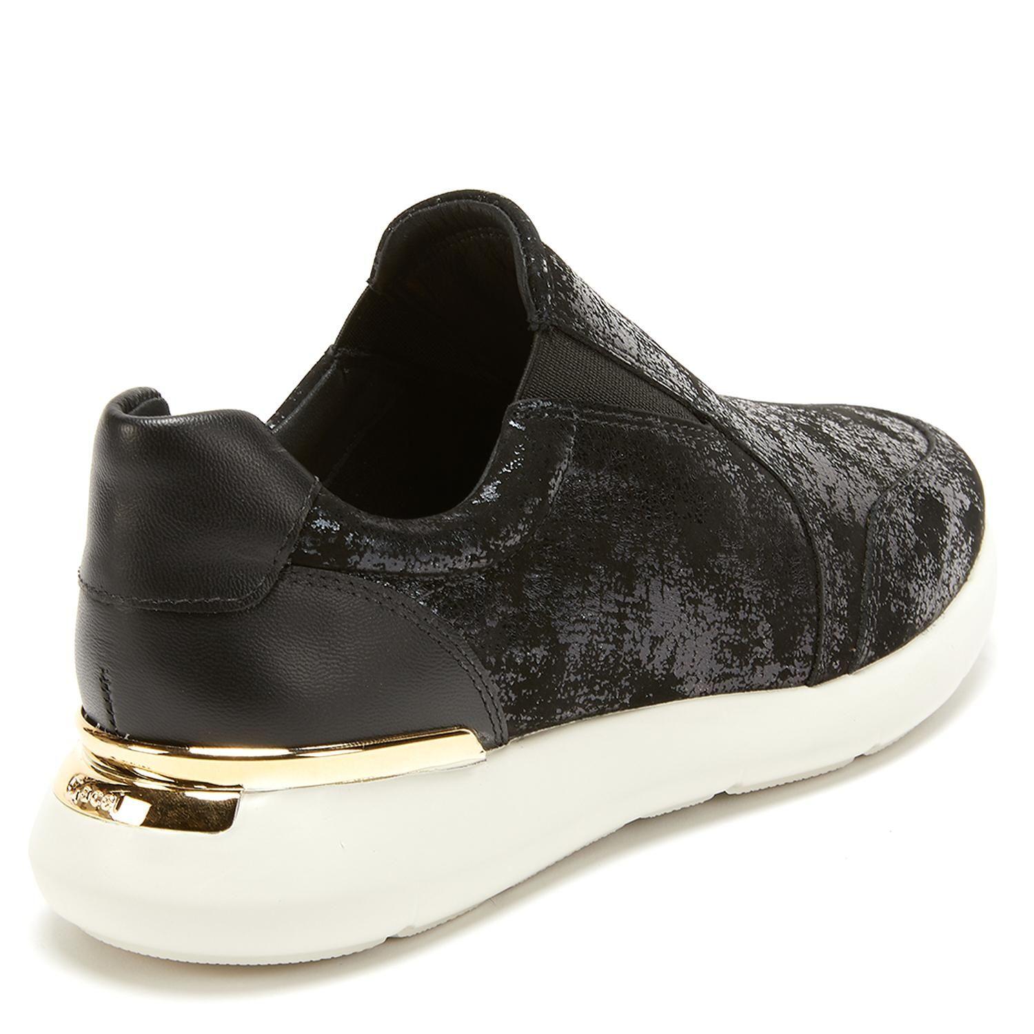 Zapatilla de cuero mujer Gacel negro Steffy-4
