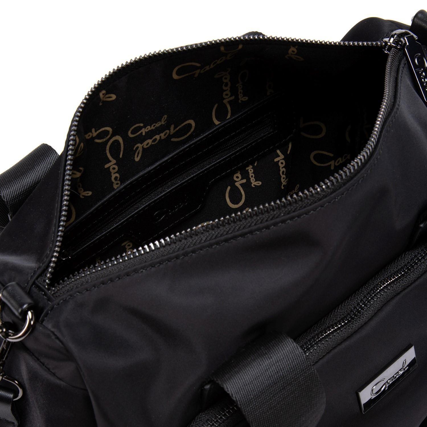 Cartera  Dos Asa Me  Gacel  Negro  Car2964-4