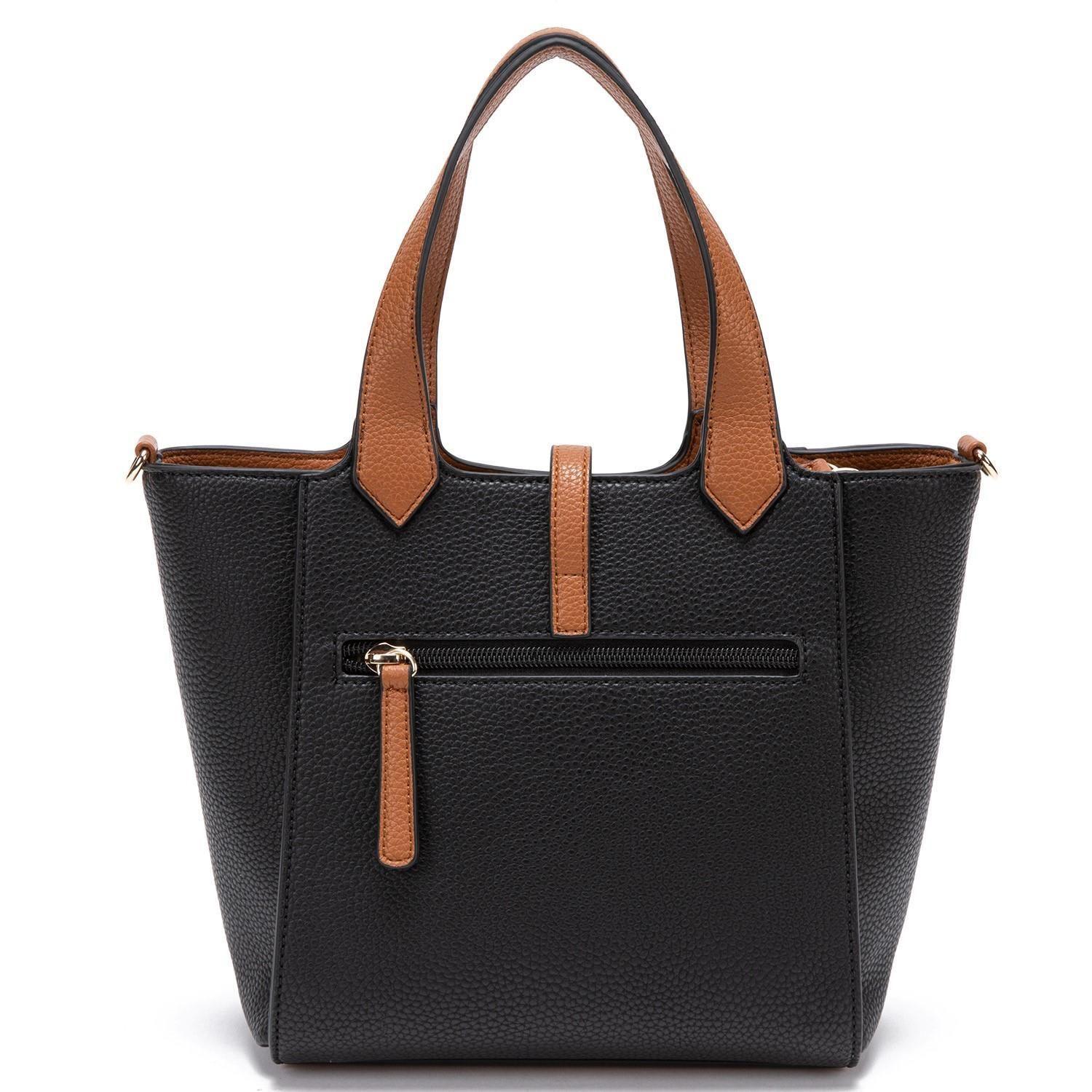 Cartera  Dos Asas Mediana  Gacel  Negro  Car2829-1