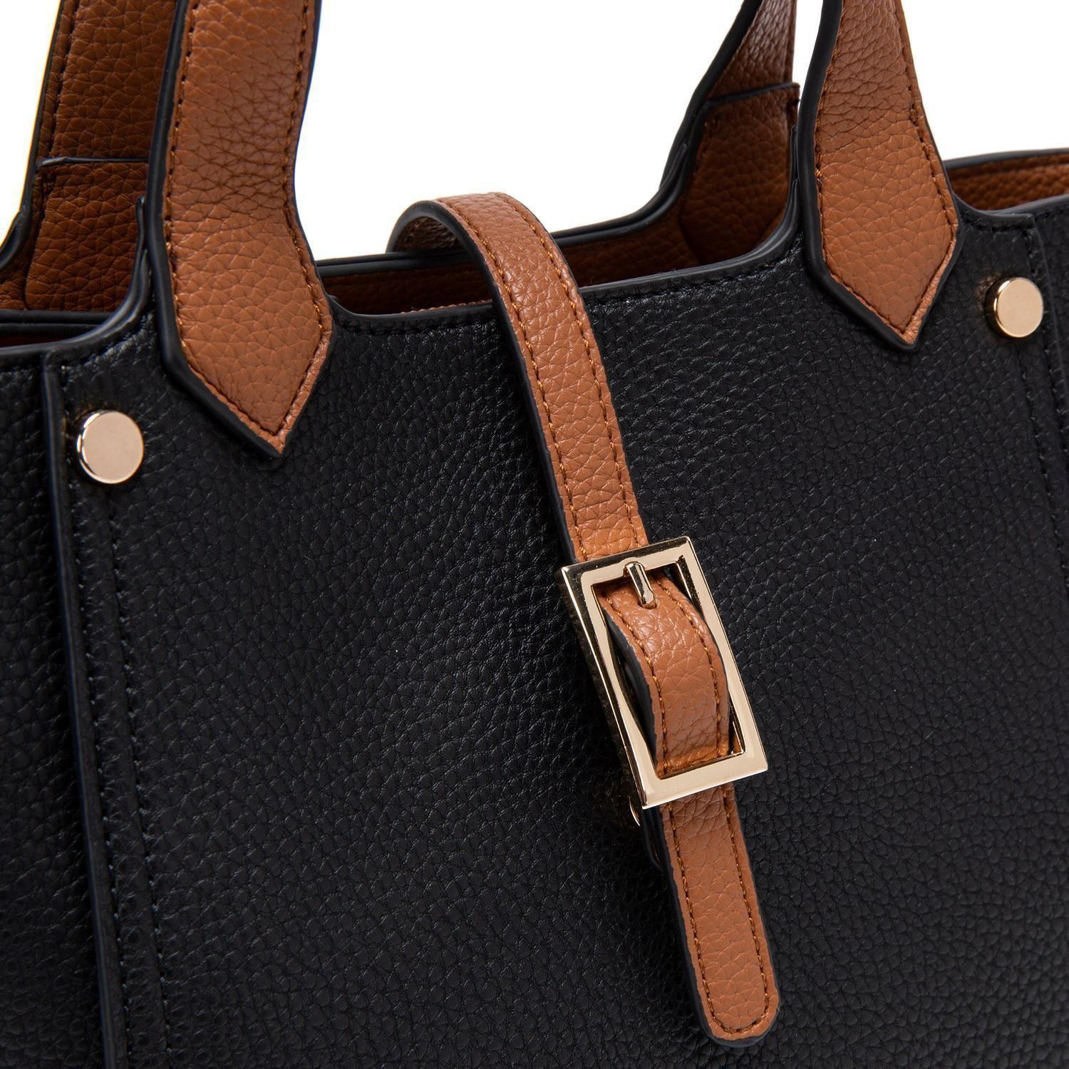 Cartera  Dos Asas Mediana  Gacel  Negro  Car2829-3