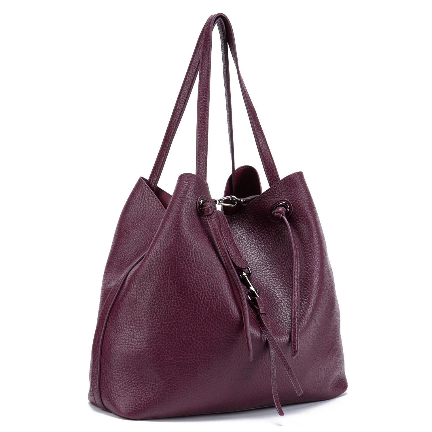 Cartera  Shopping  Gacel  Guinda  Car3239-2