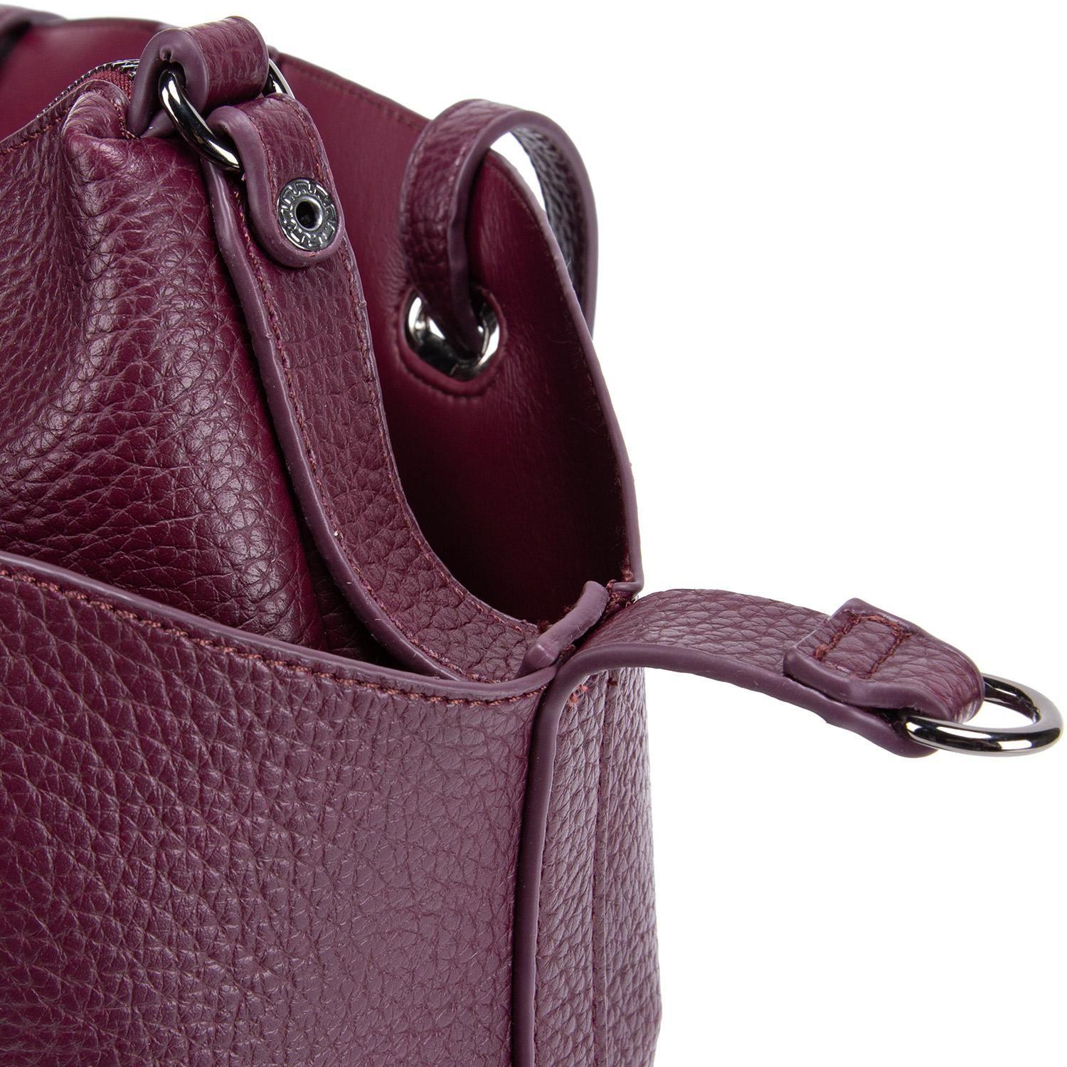 Cartera  Shopping  Gacel  Guinda  Car3239-4